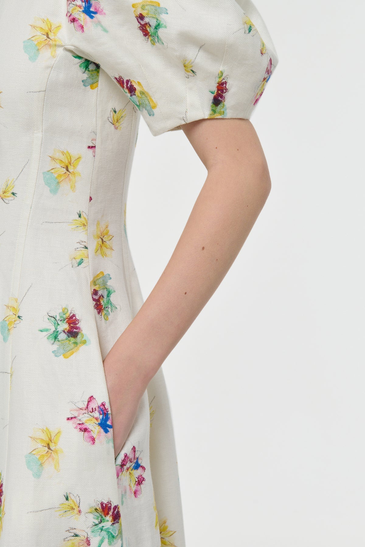 Gabriela Hearst-Ranya Dress - Ivory-Dresses-Boboli-Vancouver-Canada