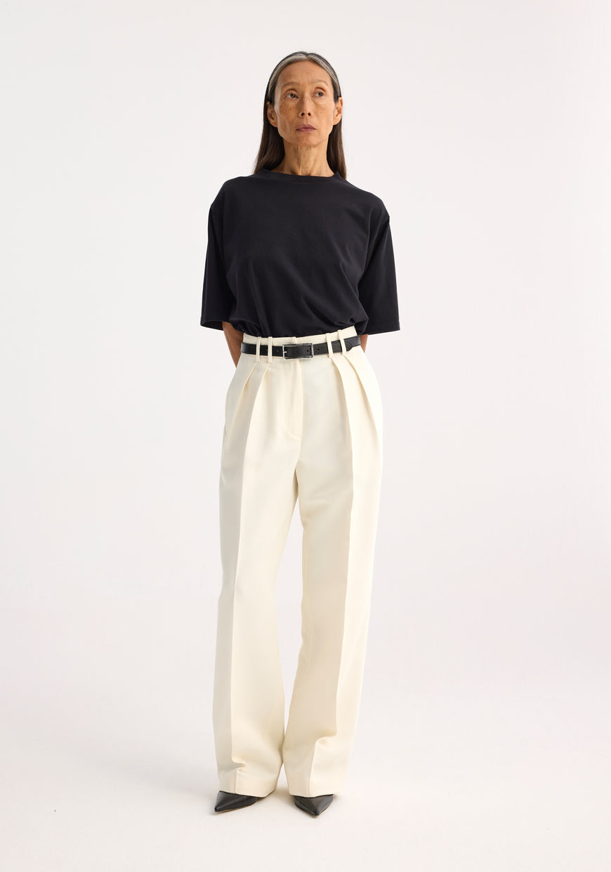 Oversized Cotton T-Shirt - Black