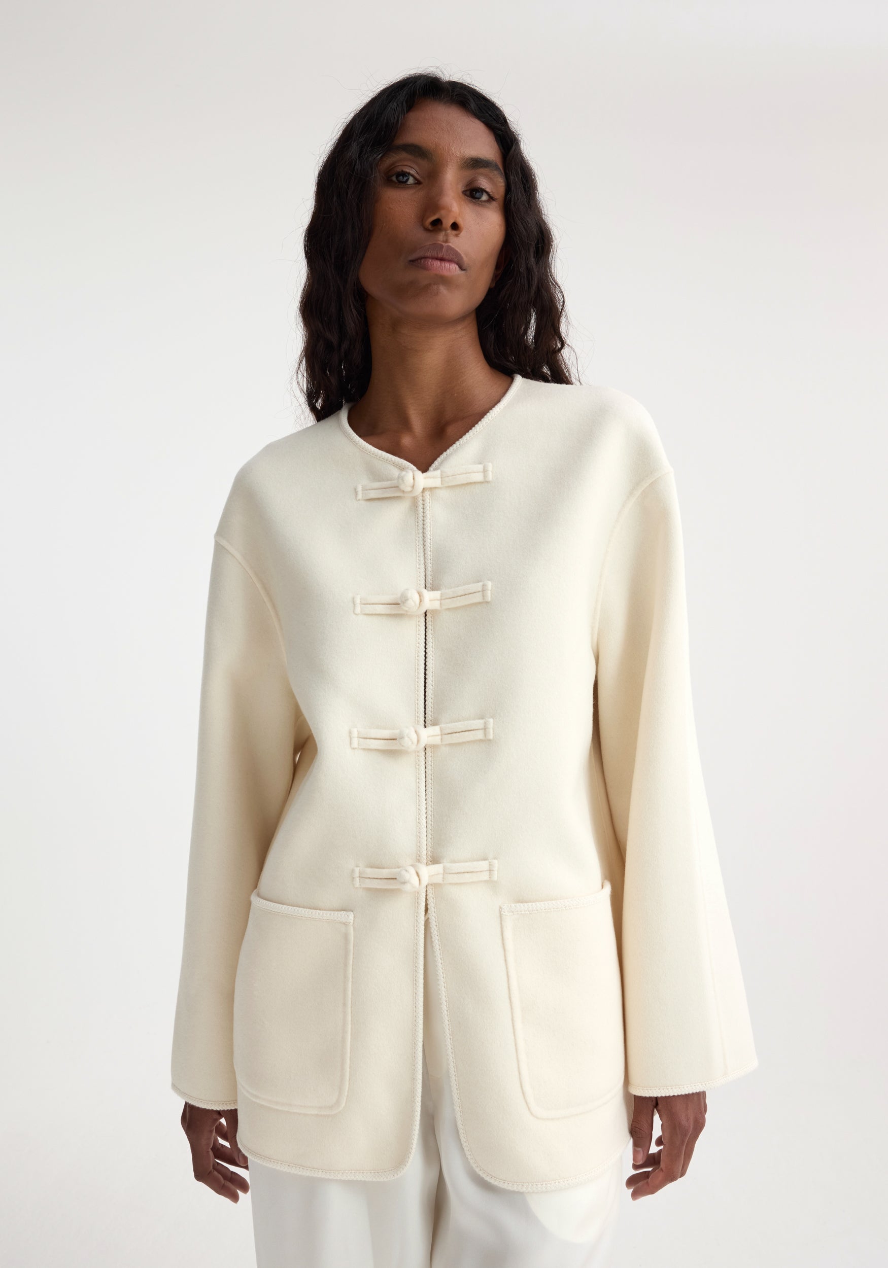 Traditional Double-Faced Jacket - Off White