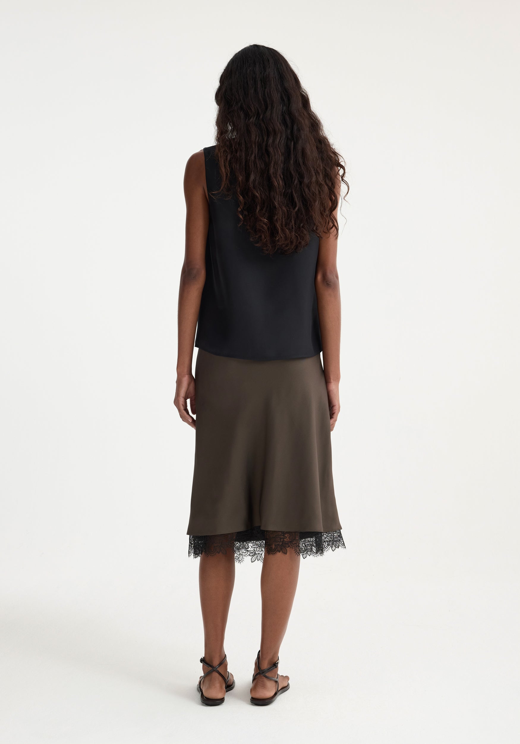 スカート carol shoppe LACE TRIM SHIRT SKIRT carol shoppe LACE TRIM SHIRT SKIRT