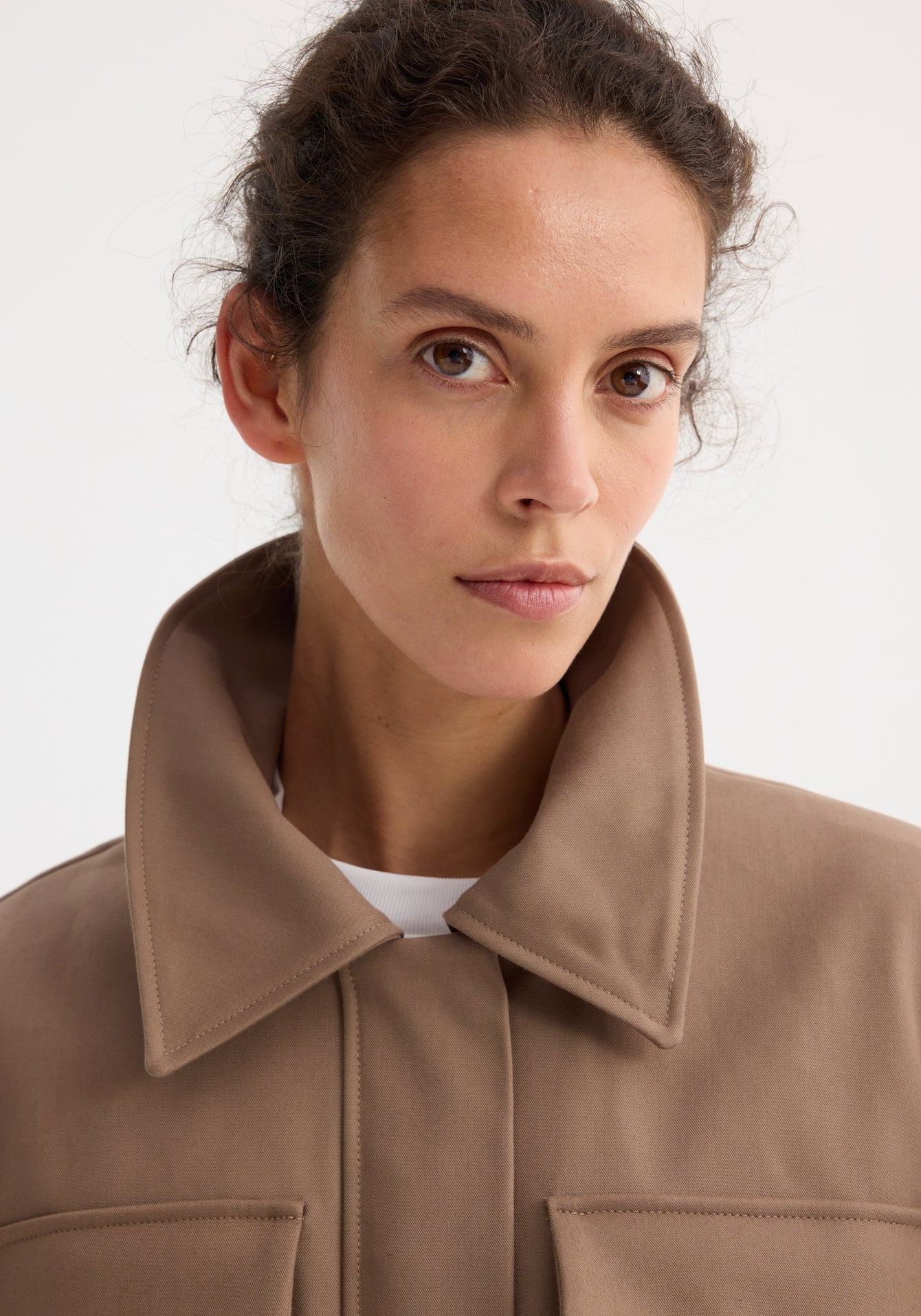 Rohe-Field Jacket w/Waist Adjuster - Clay-Jackets-Boboli-Vancouver-Canada