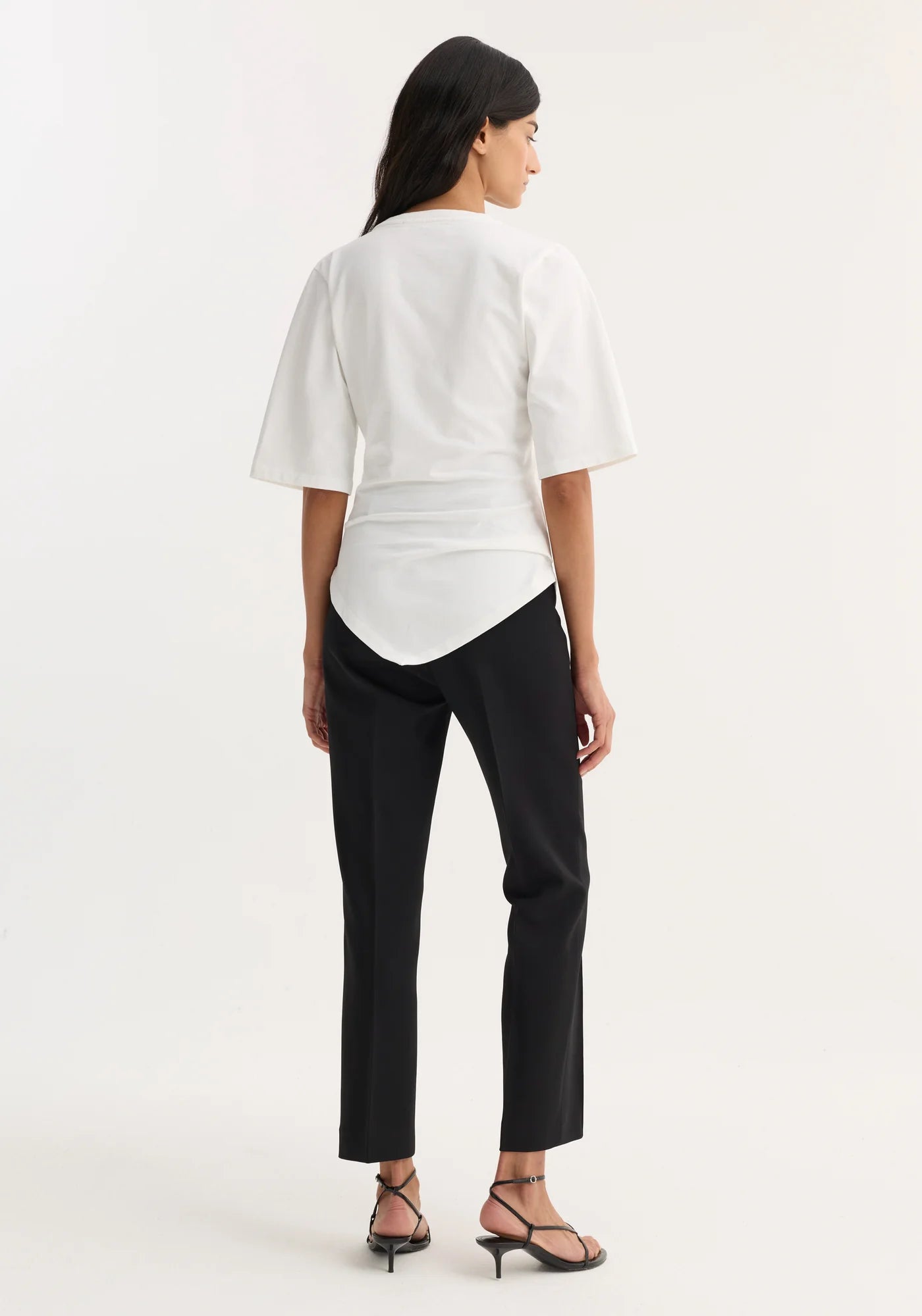 Rohe-Reinvented Twisted T-Shirt - Optic White-T-Shirts-Boboli-Vancouver-Canada