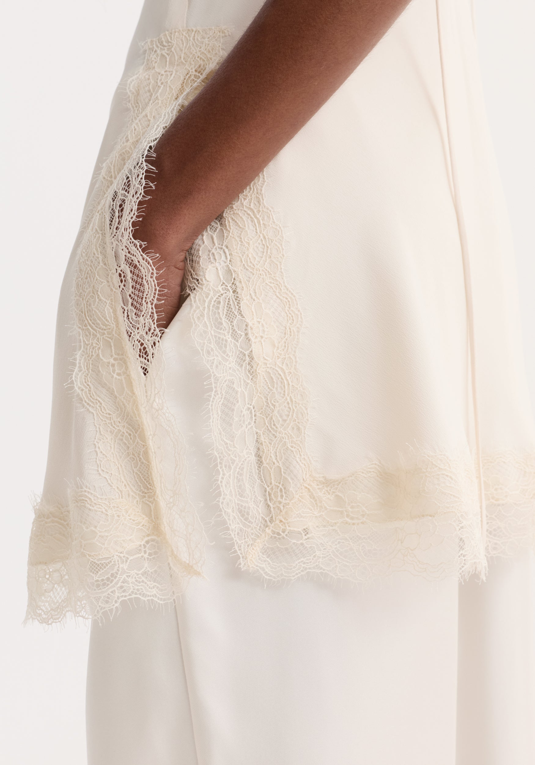 Rohe-Lace Camisole - Off White-Tops-Boboli-Vancouver-Canada