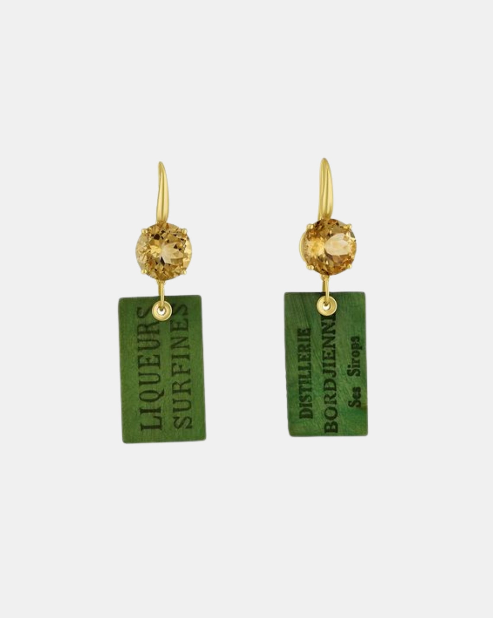 Francesca Villa-Easy Living 8 Earrings - Yellow Gold Citrine-Jewellery-Boboli-Vancouver-Canada