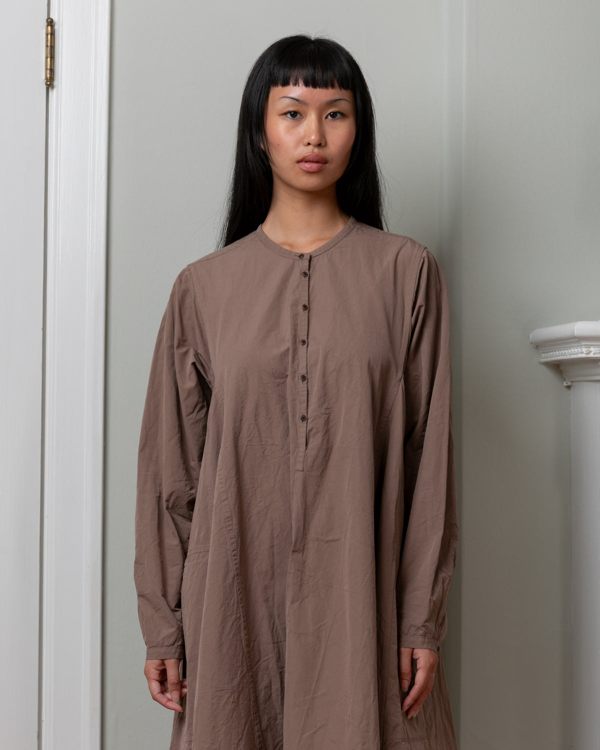 Harmony Paper Cotton Dress - Clay