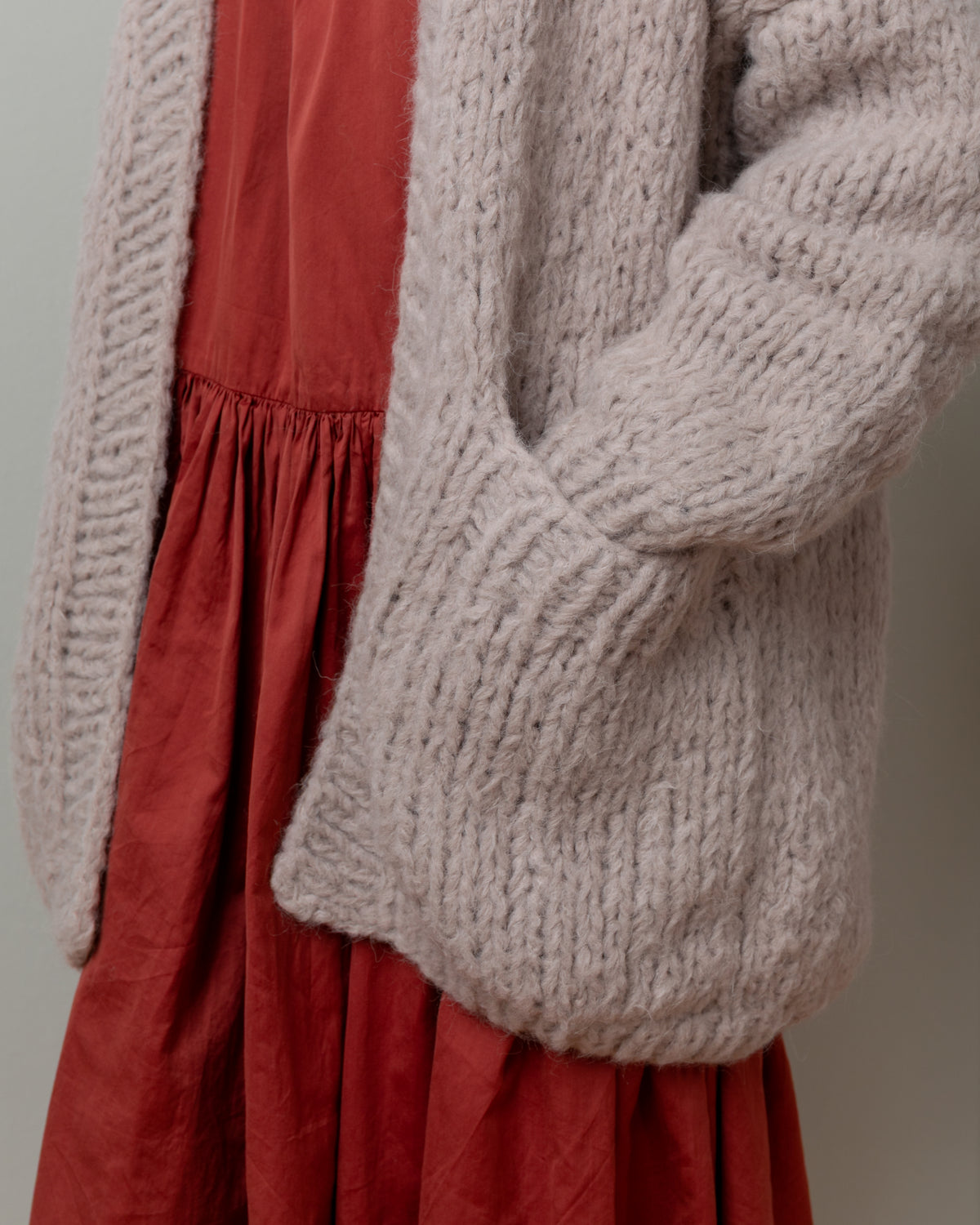 Casey Casey-Elsa Aplaca Brush Sweater - Beige-Sweaters-Boboli-Vancouver-Canada