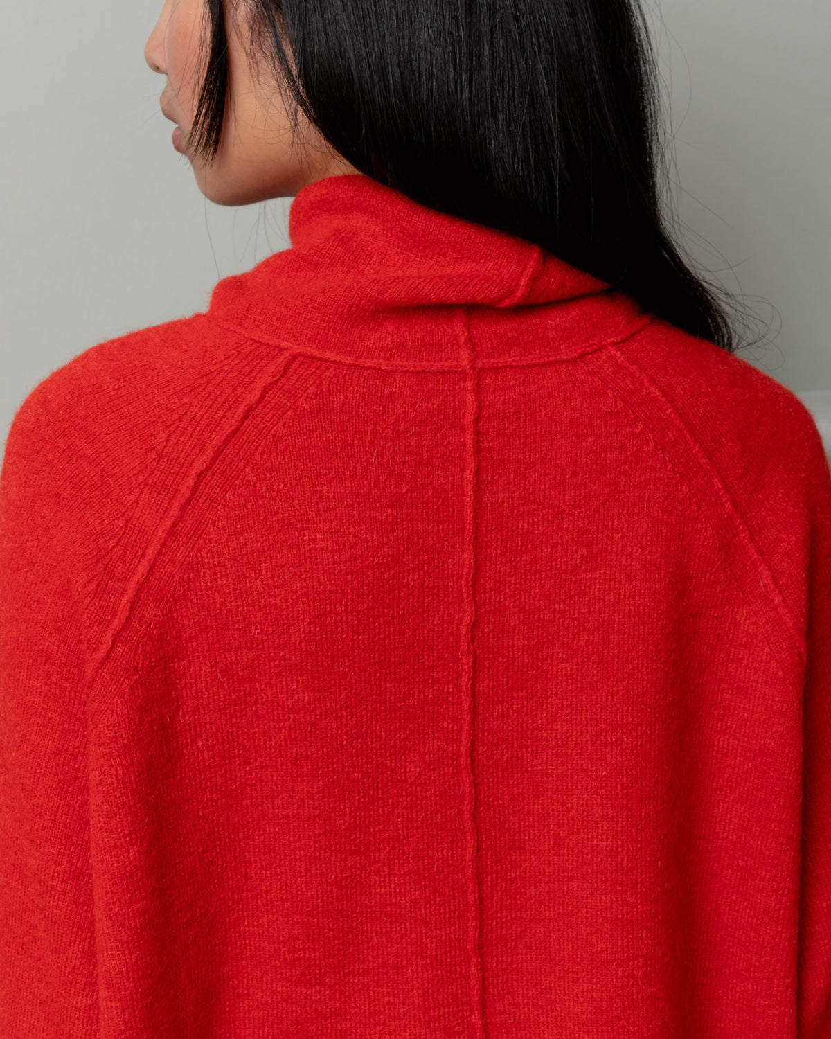 High Neck Jumper Sweater - Sangerine