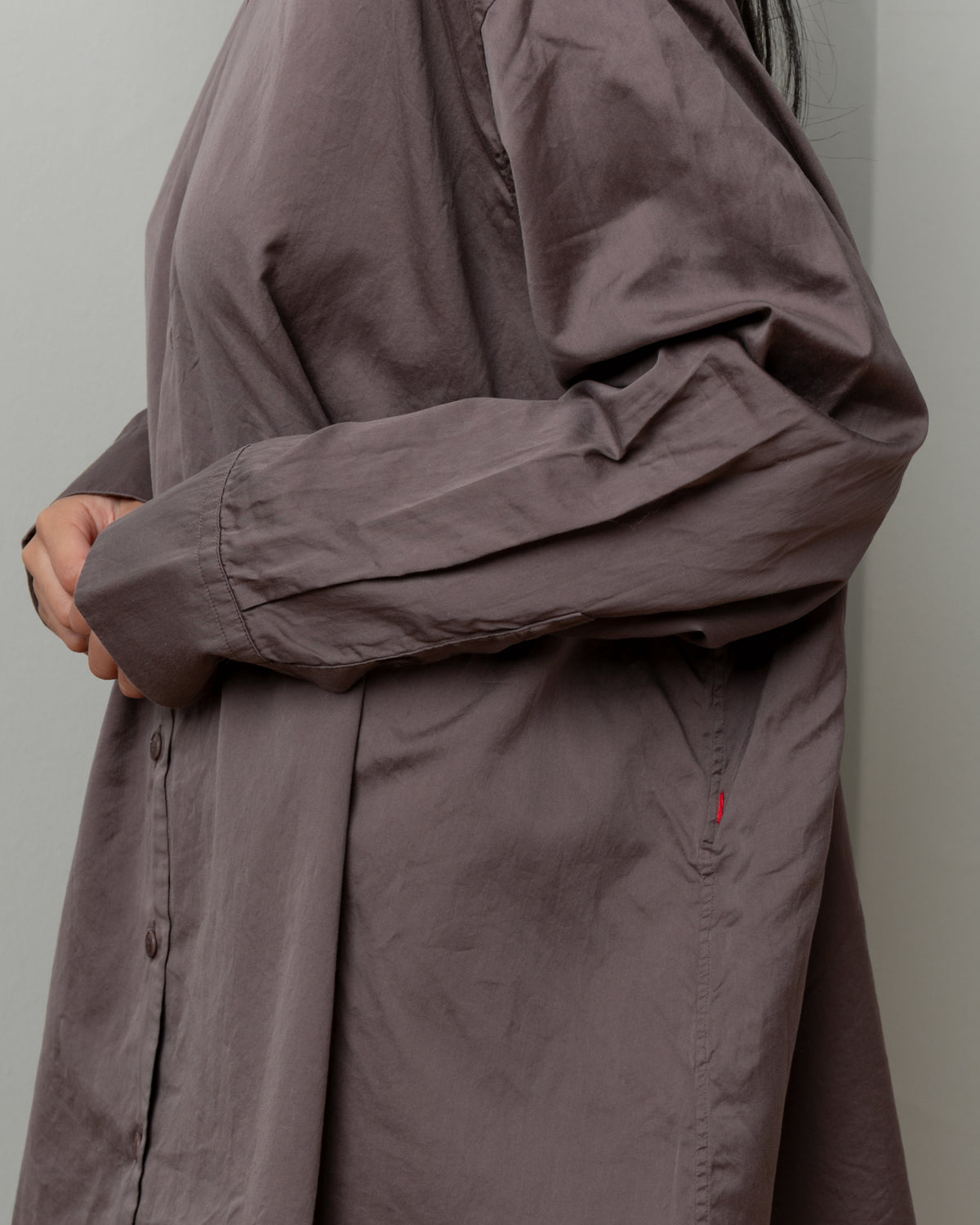 Pi Twill Cotton Shirt - Clay