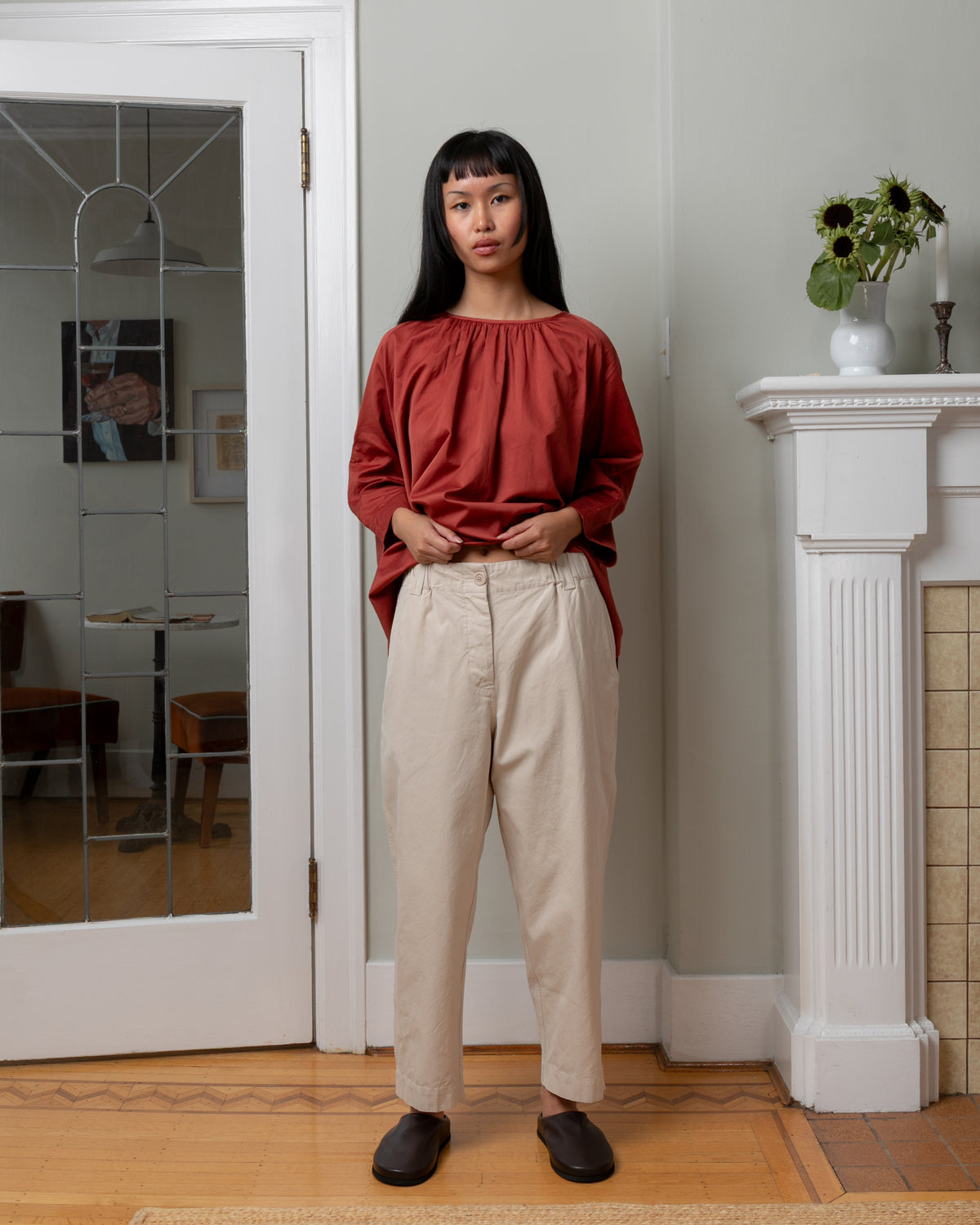Warren Double Cotton Pant - Foam