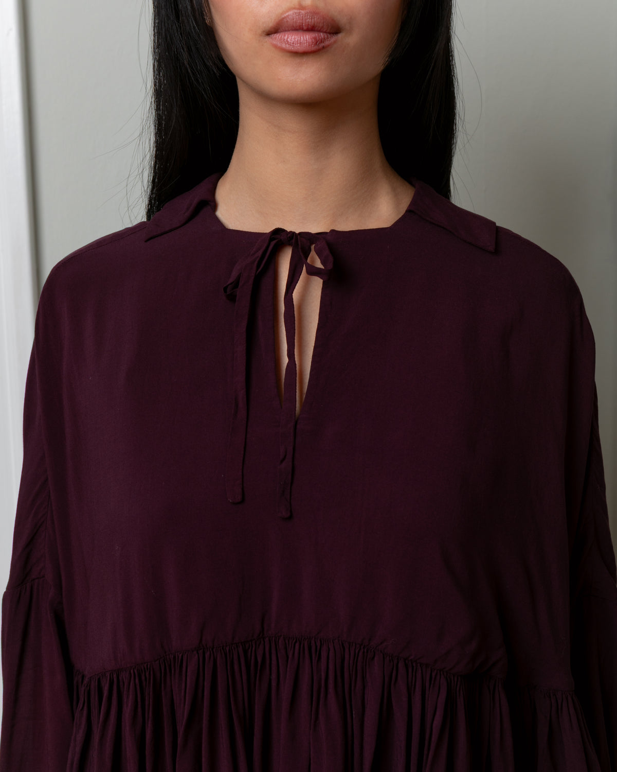 Halles BB Cosie Cotton Blouse - Blackberry
