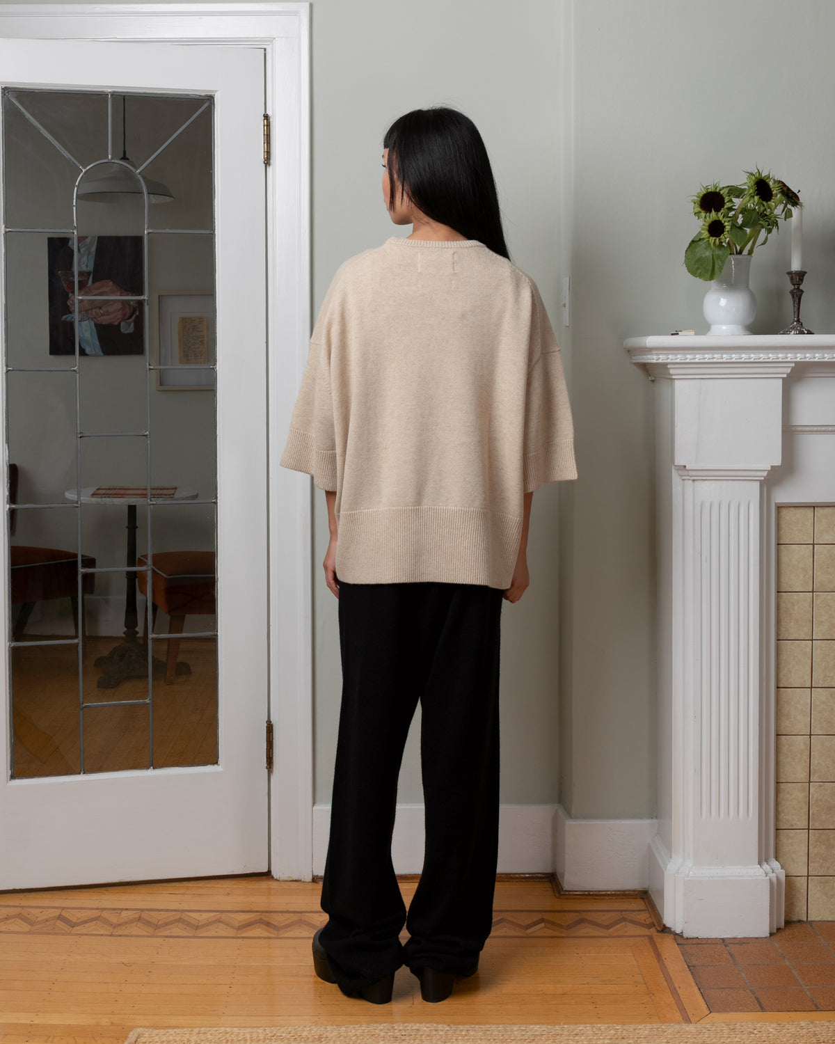 Extreme Cashmere-No. 433 Sassie - Latte-Sweaters-Boboli-Vancouver-Canada