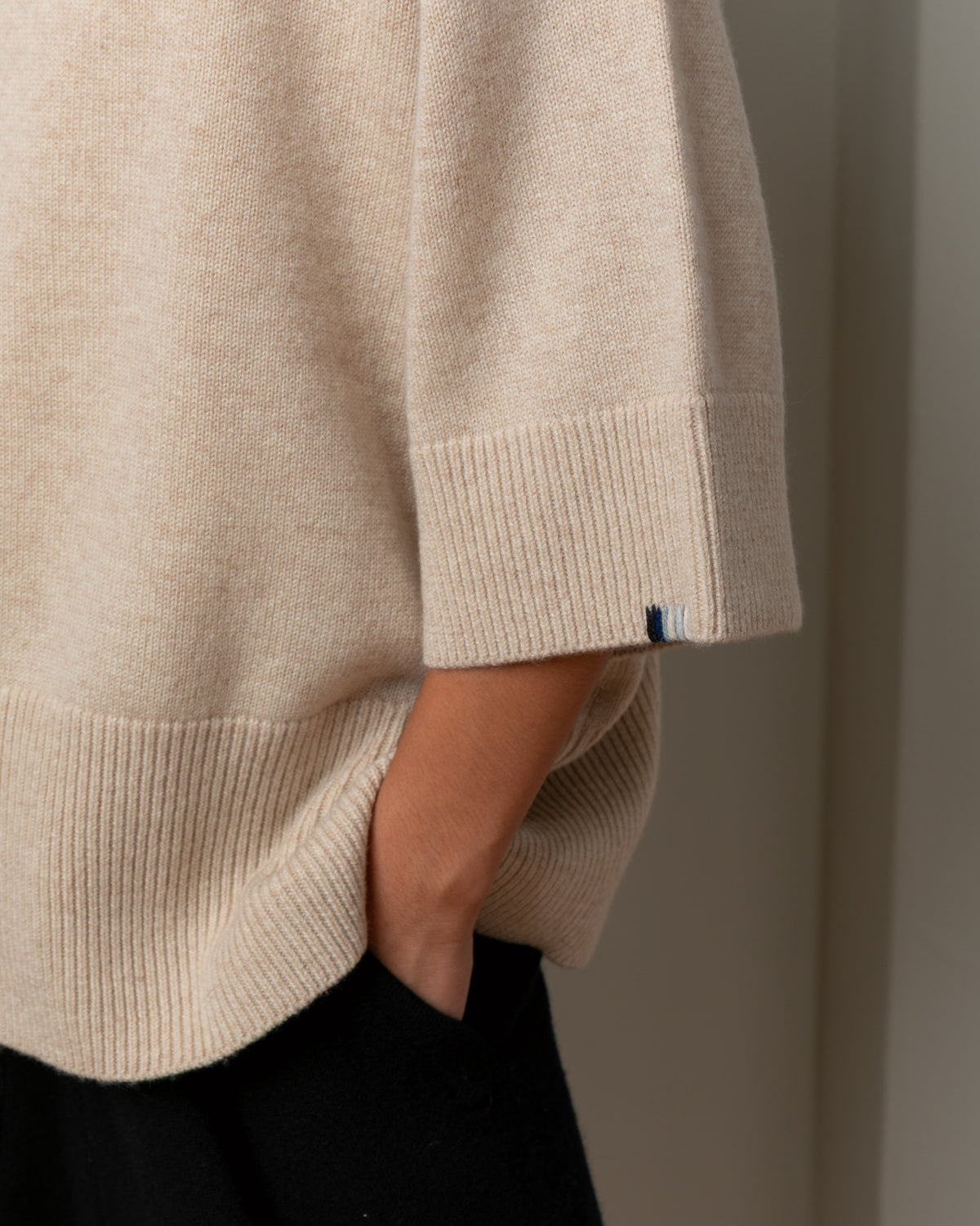 Extreme Cashmere-No. 433 Sassie - Latte-Sweaters-Boboli-Vancouver-Canada