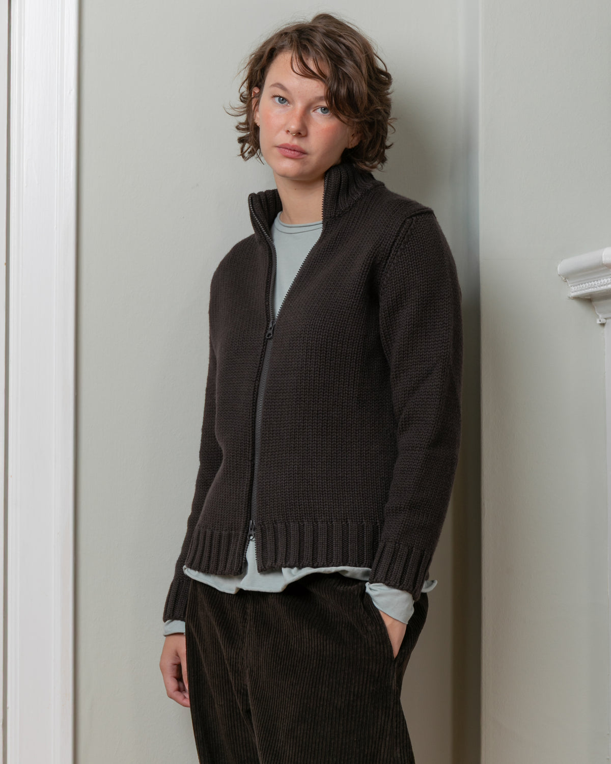Cardigan Monte Sweater - Cacao