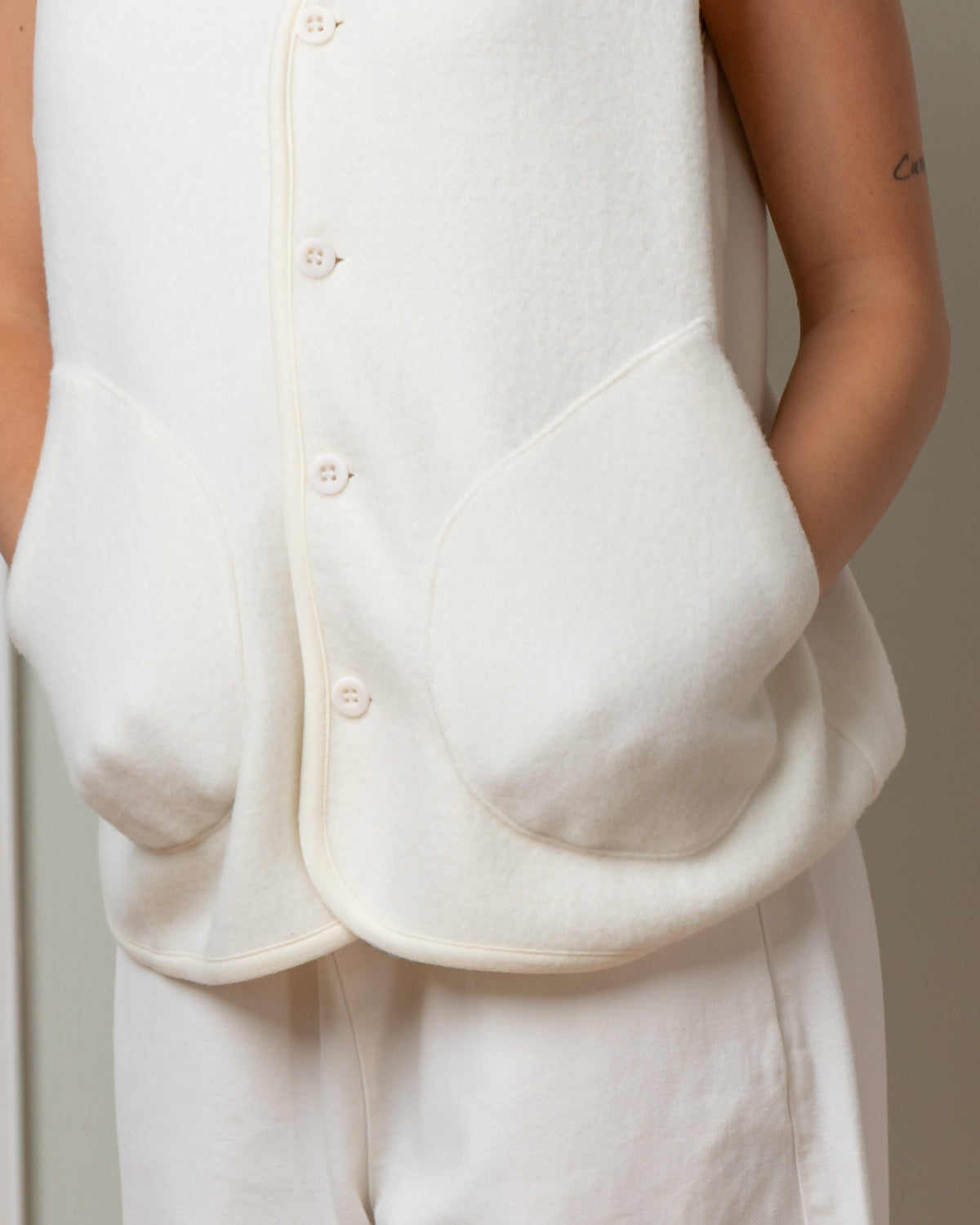 Gilet Potos Jacket - Winter White