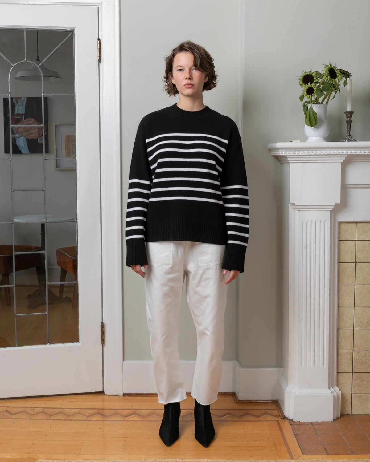 Ege Sweater - Black W White