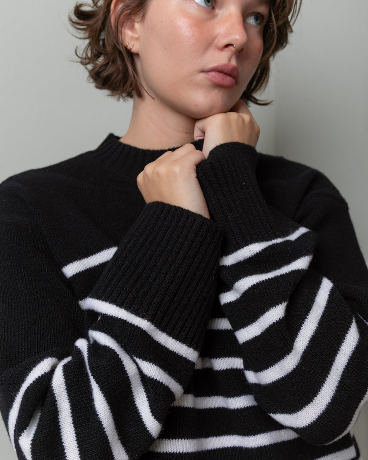 Ege Sweater - Black W White