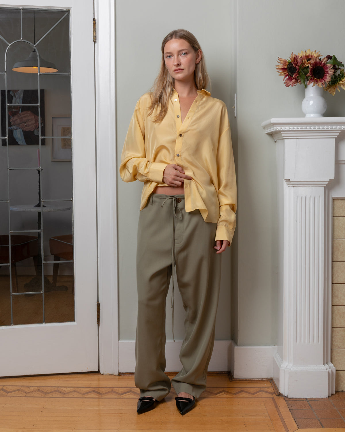 Fluid Wool Seacliff Pant - Lichen