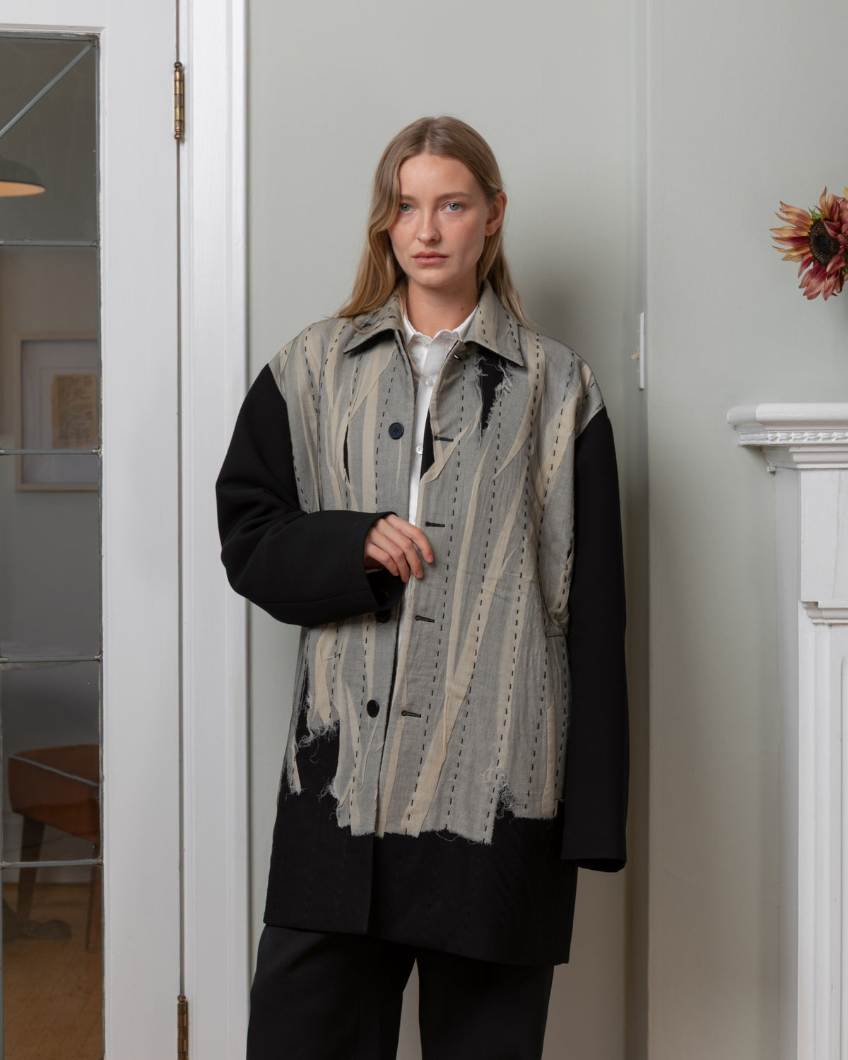 Preservation Pascal Coat - Black / Cream