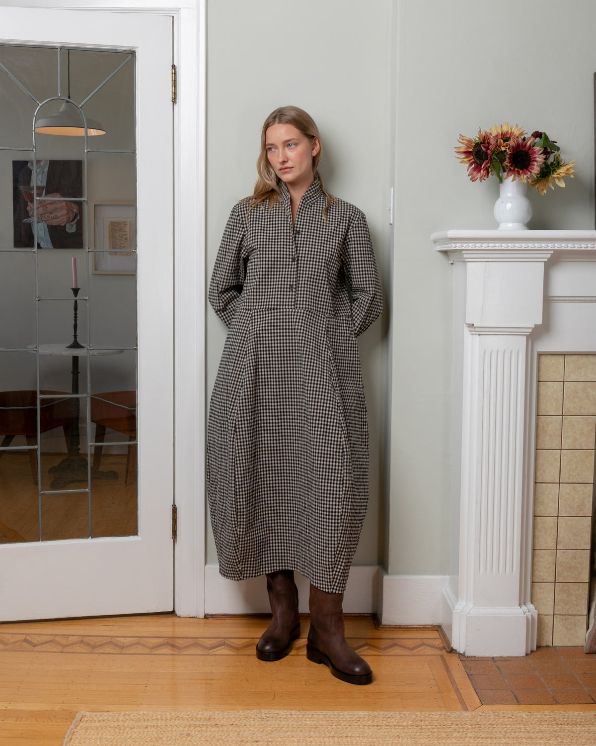 Bergfabel-Letty Dress - Check-Dresses-Boboli-Vancouver-Canada