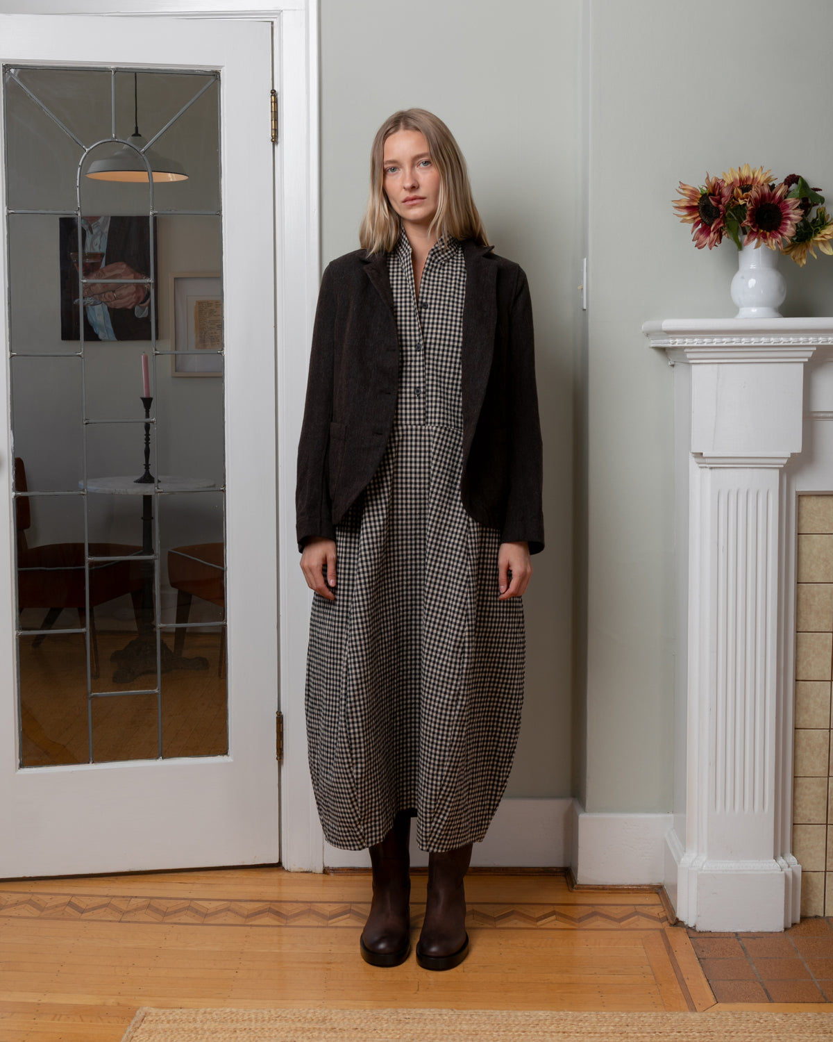 Caryl Jacket - Brown Navy