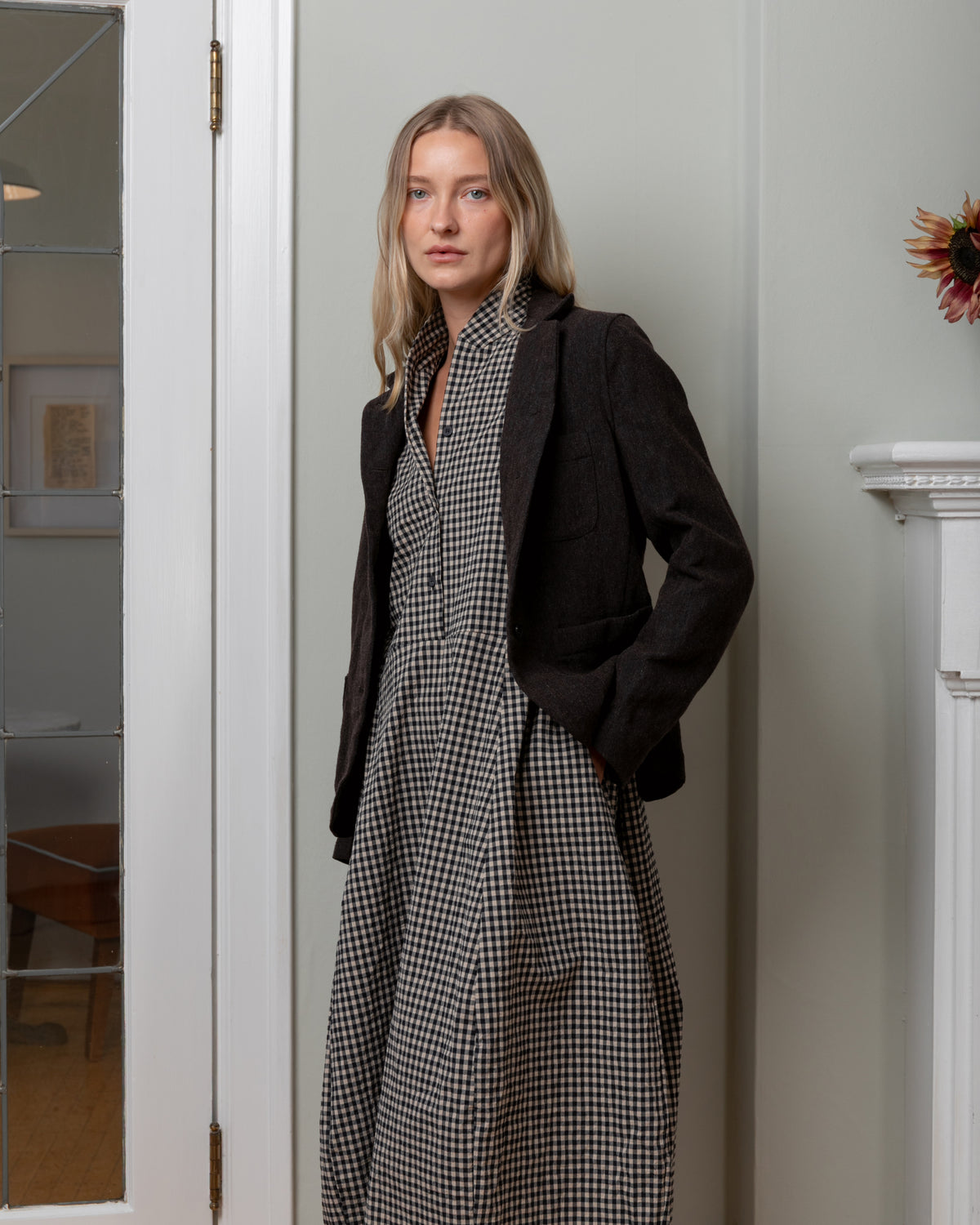 Caryl Jacket - Brown Navy