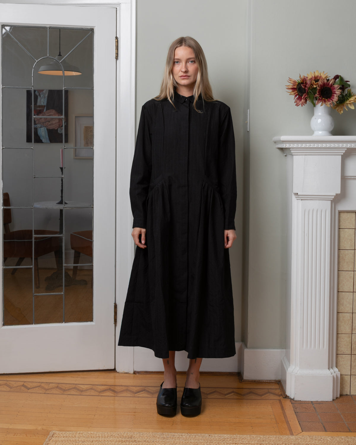 Bergfabel-Sally Dress - Black Stripe-Dresses-Boboli-Vancouver-Canada