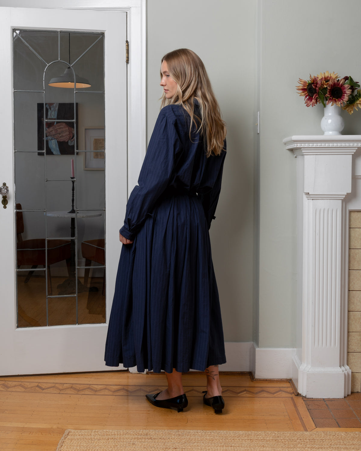 Bergfabel-Matilde Skirt - Blue Stripe-Skirts-Boboli-Vancouver-Canada