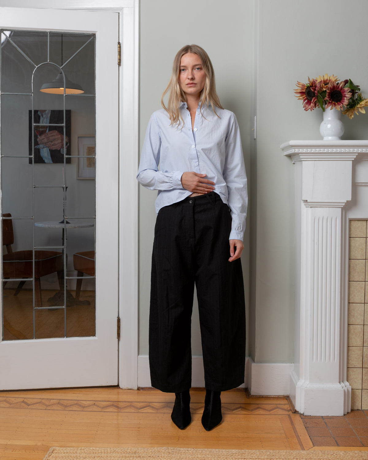 Sandra Pants - Black Stripe