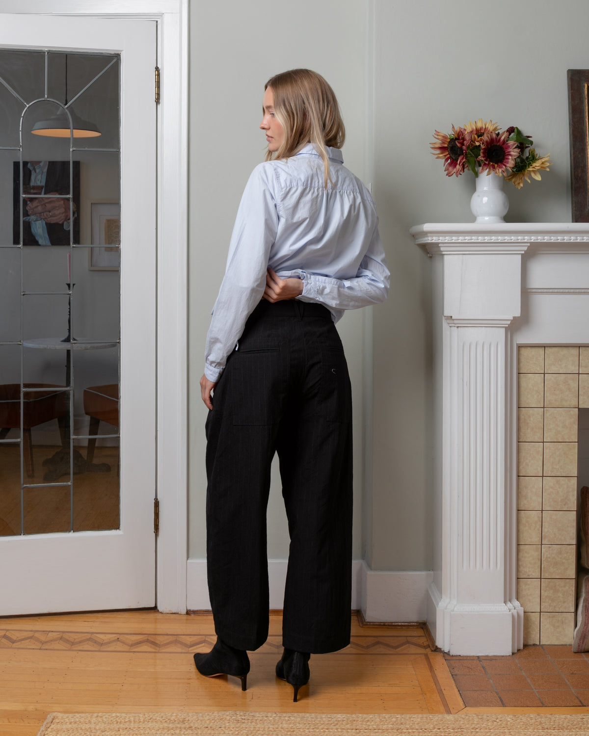 Sandra Pants - Black Stripe