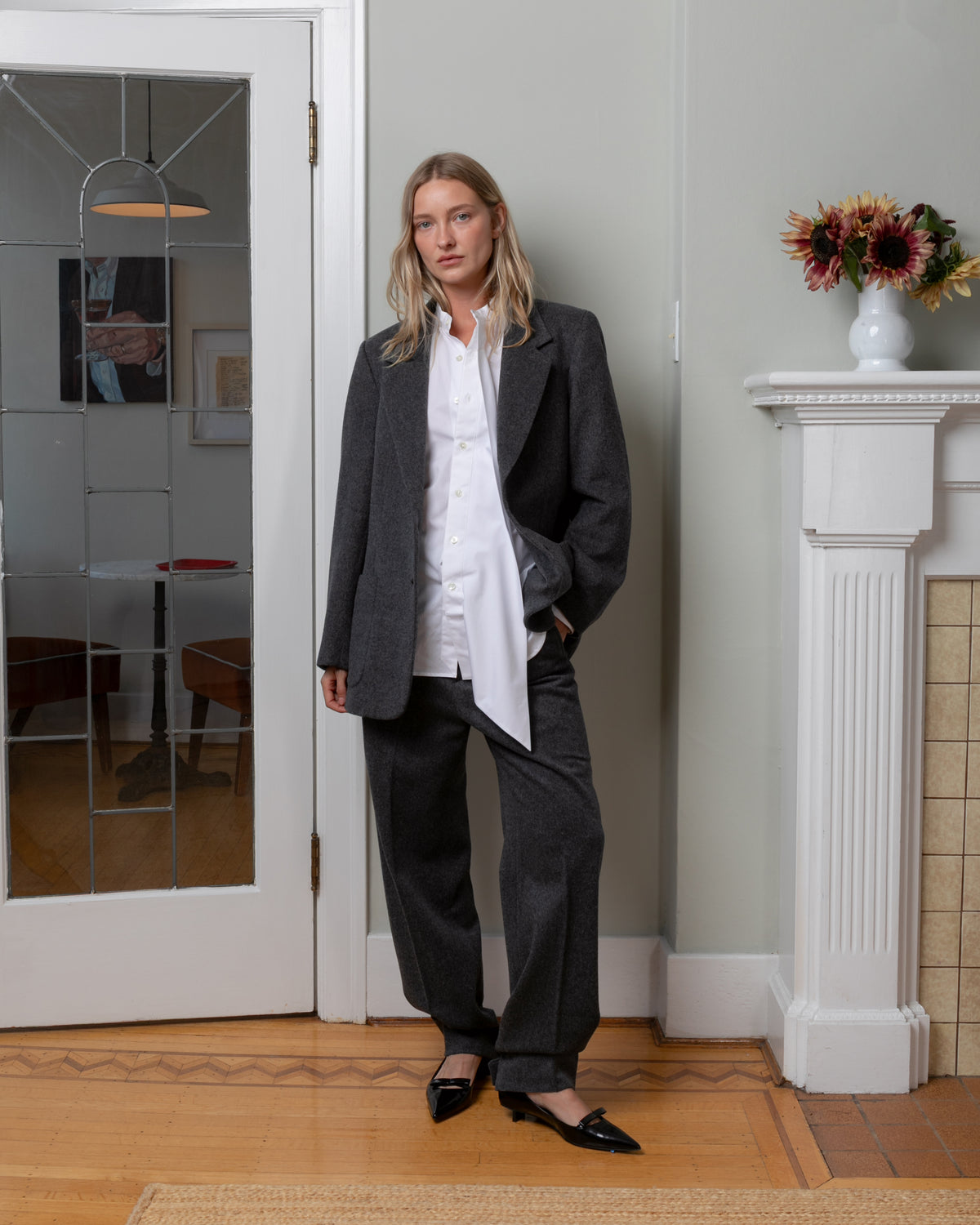 Bare-Extended Panel Shirt - White-Shirts-Boboli-Vancouver-Canada