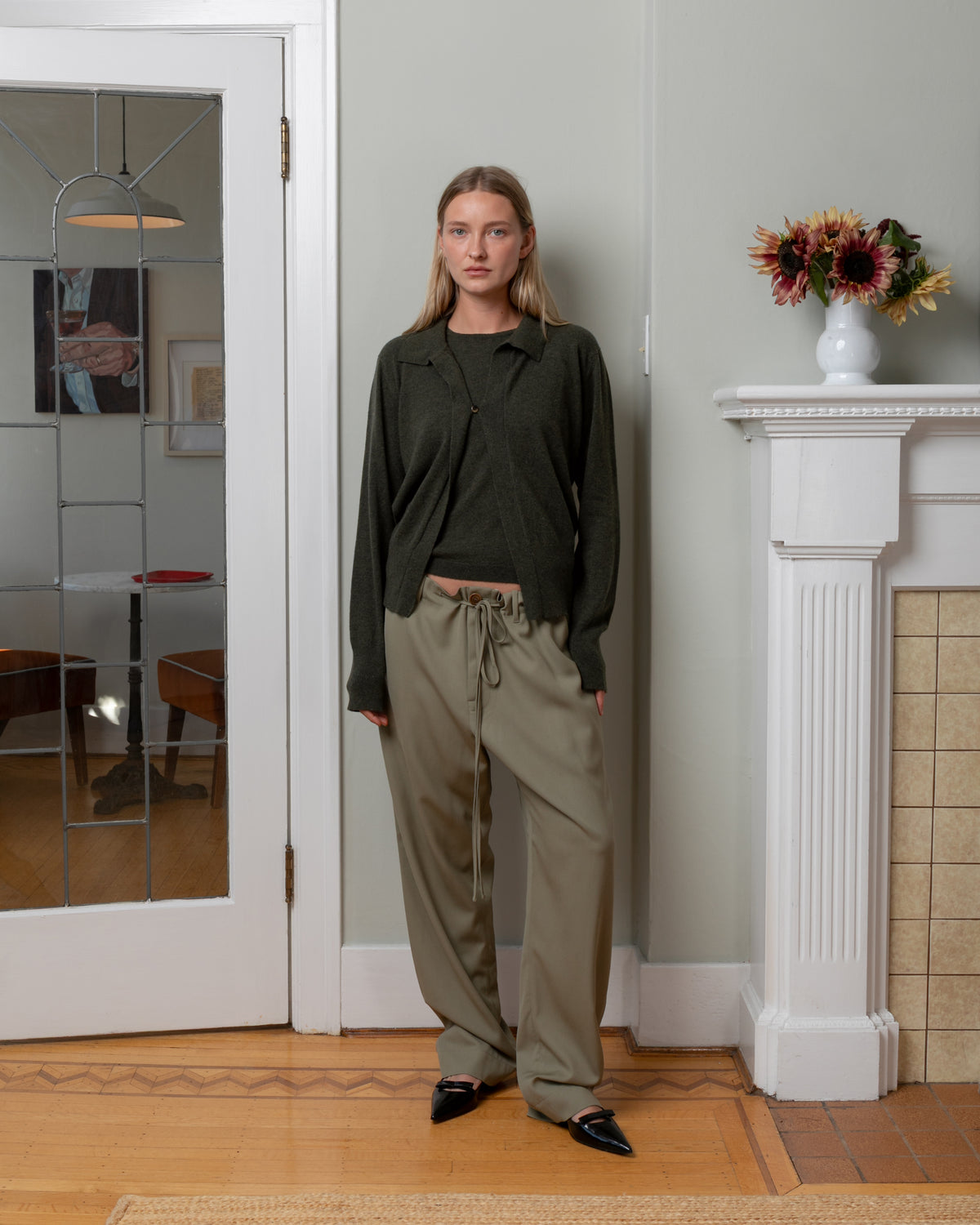 Bare-Hawick Cardigan - Loden-Cardigans-Boboli-Vancouver-Canada