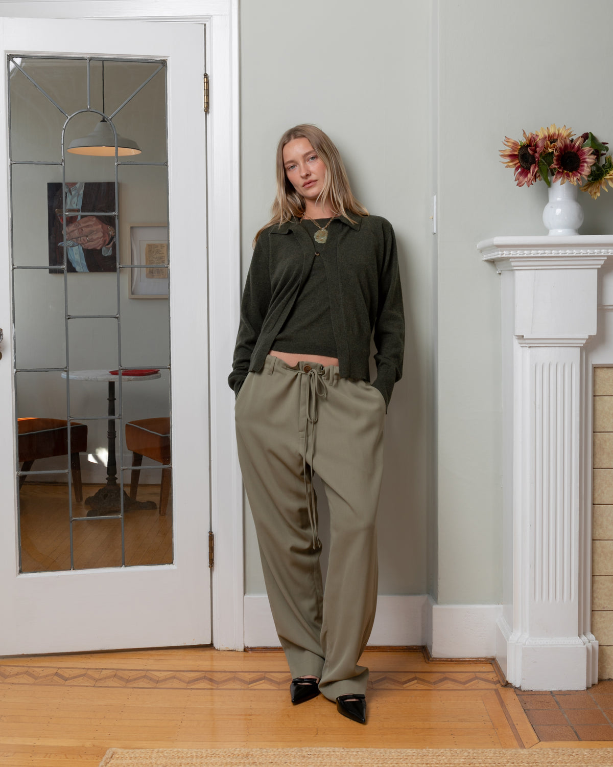 Bare-Hawick Cardigan - Loden-Cardigans-Boboli-Vancouver-Canada