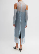 Tibi-Melee Crepe V-Neck Dress - Light Blue-Dresses-Boboli-Vancouver-Canada