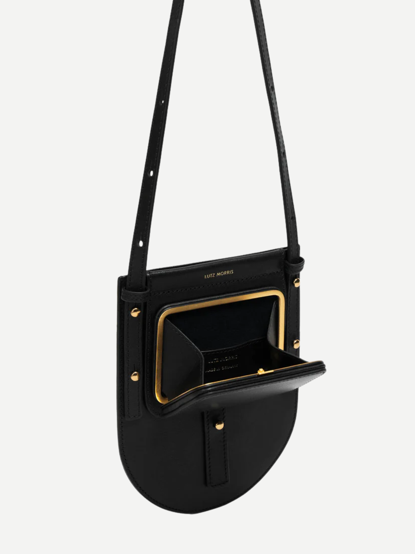 Lutz Morris-Porter Cross Body Phone Bag - Black Cooper-Bags-Boboli-Vancouver-Canada