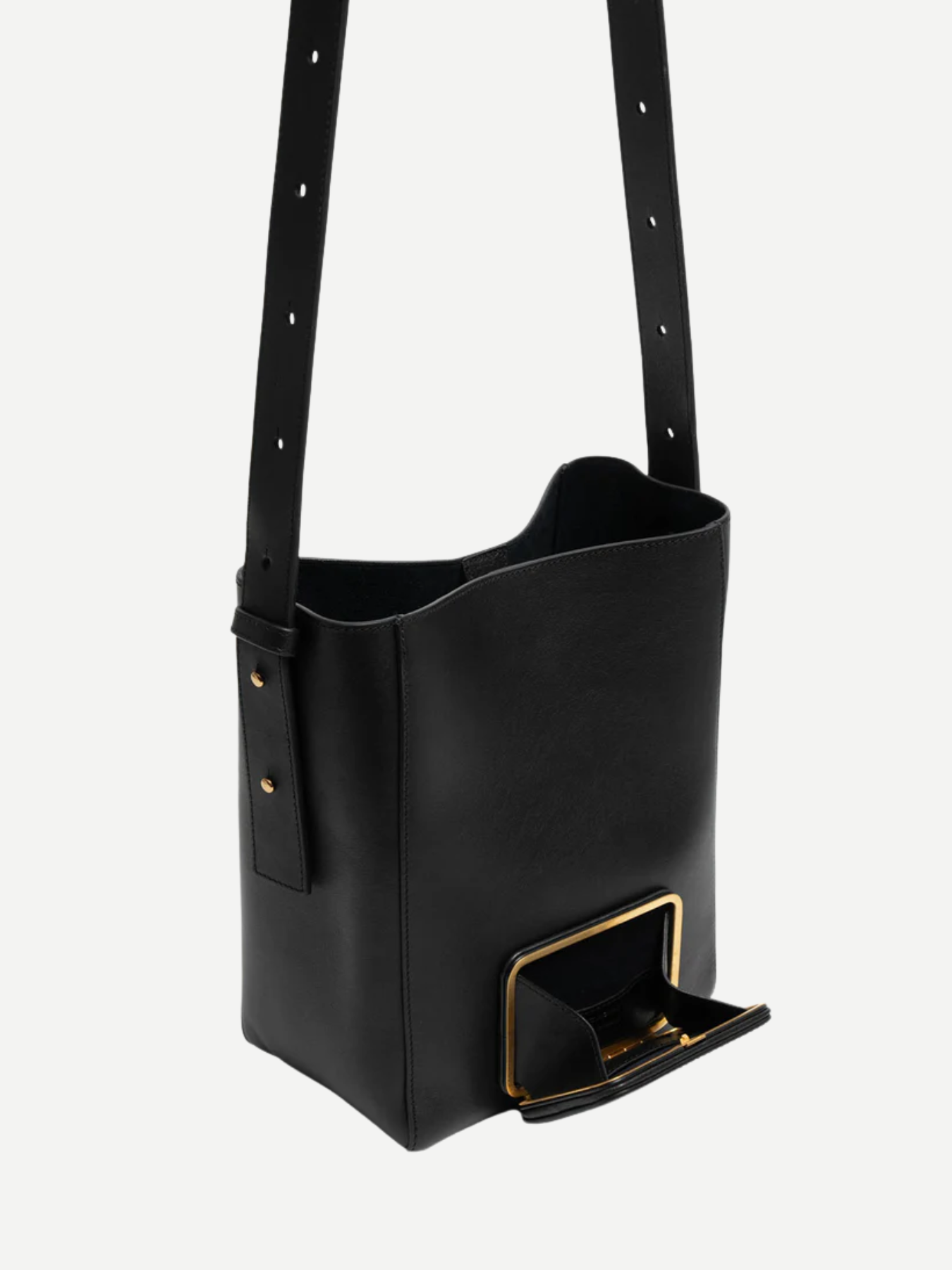 Lutz Morris-Parker M Long Strap Cross Body Bag - Black Cooper-Bags-Boboli-Vancouver-Canada