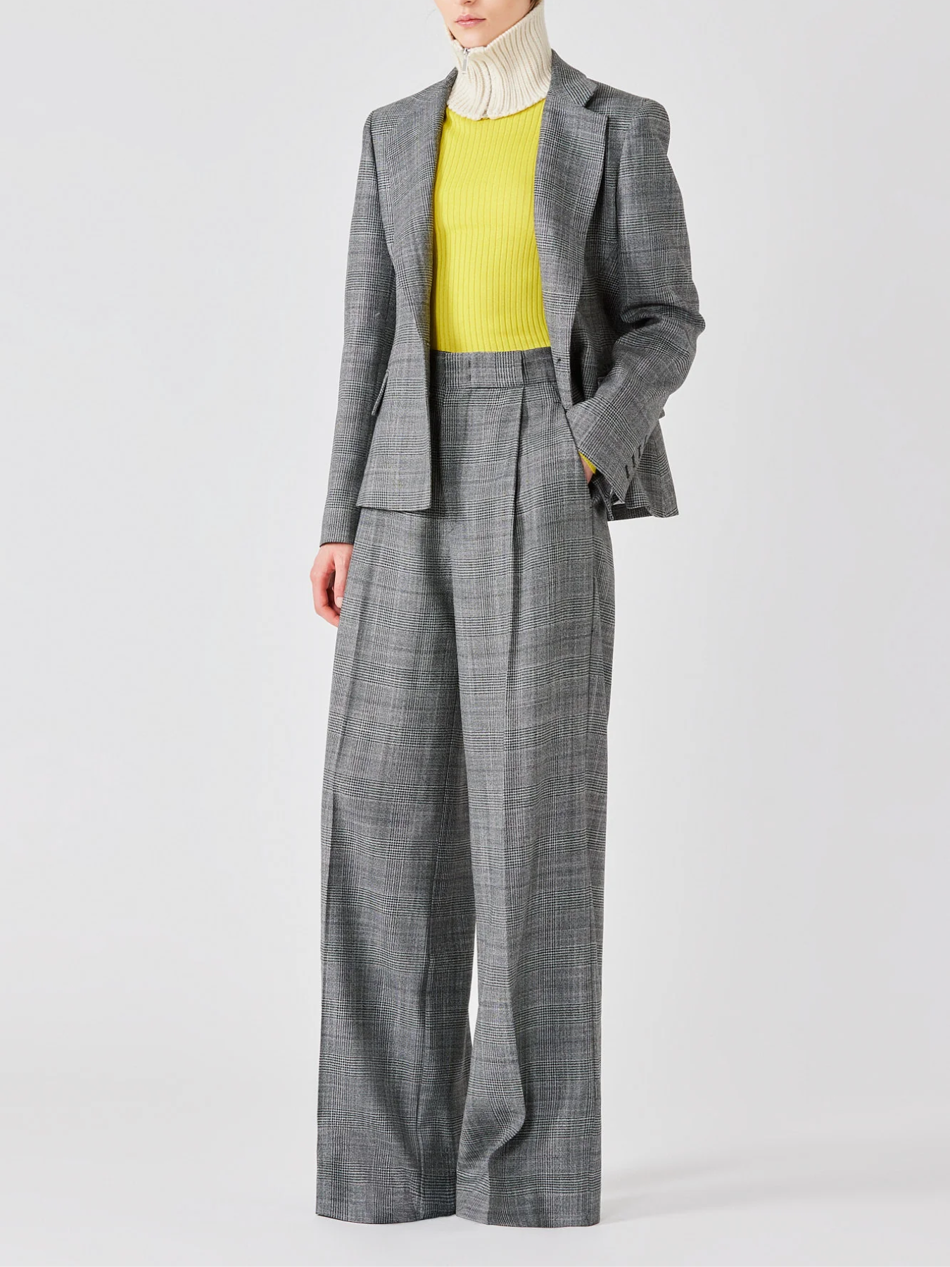 Sa Su Phi-Bogart Trousers - Grey Fantasia-Pants-Boboli-Vancouver-Canada
