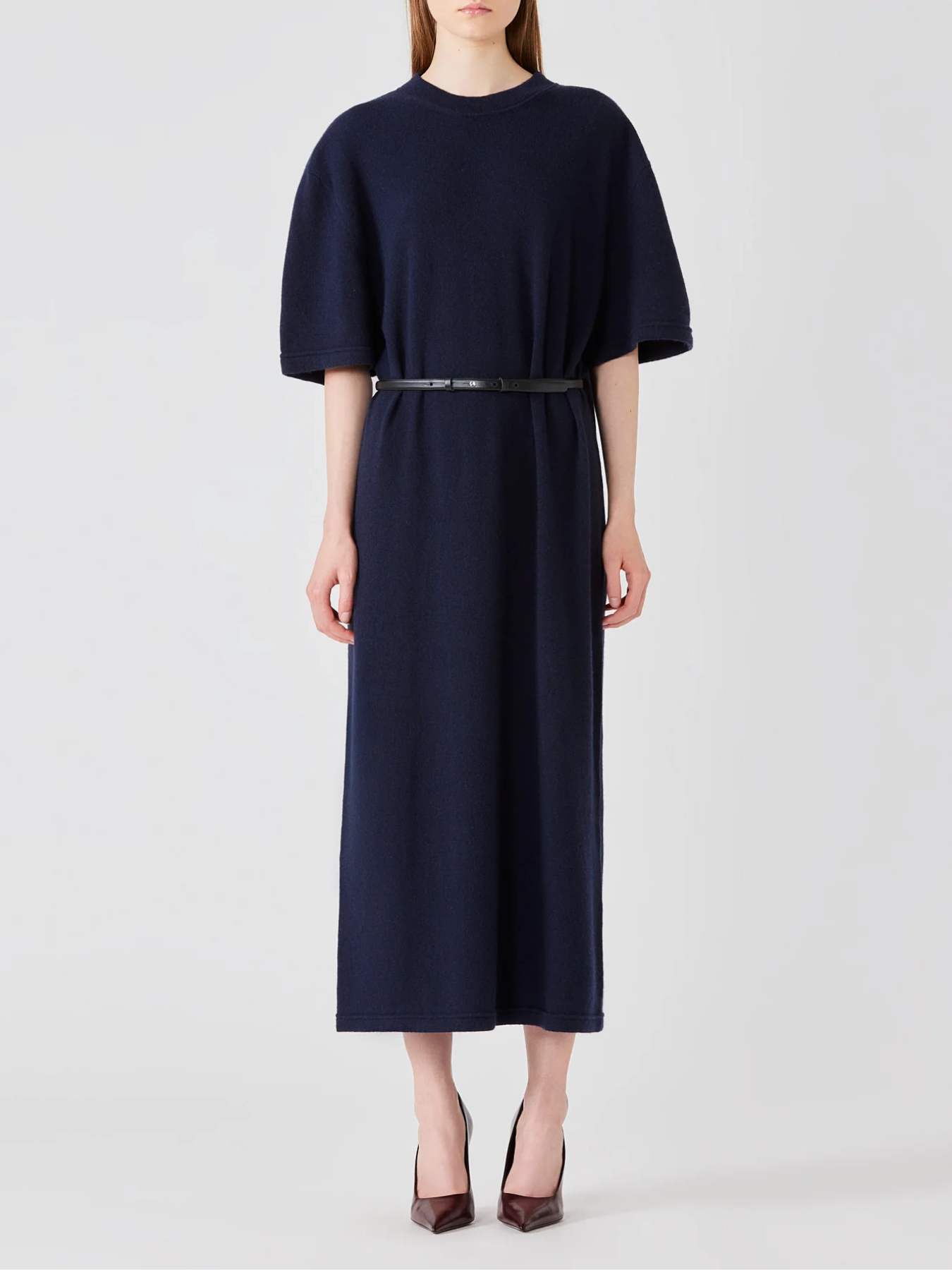 Sa Su Phi-Long T-Shirt Dress - Navy Blue-Dresses-Boboli-Vancouver-Canada