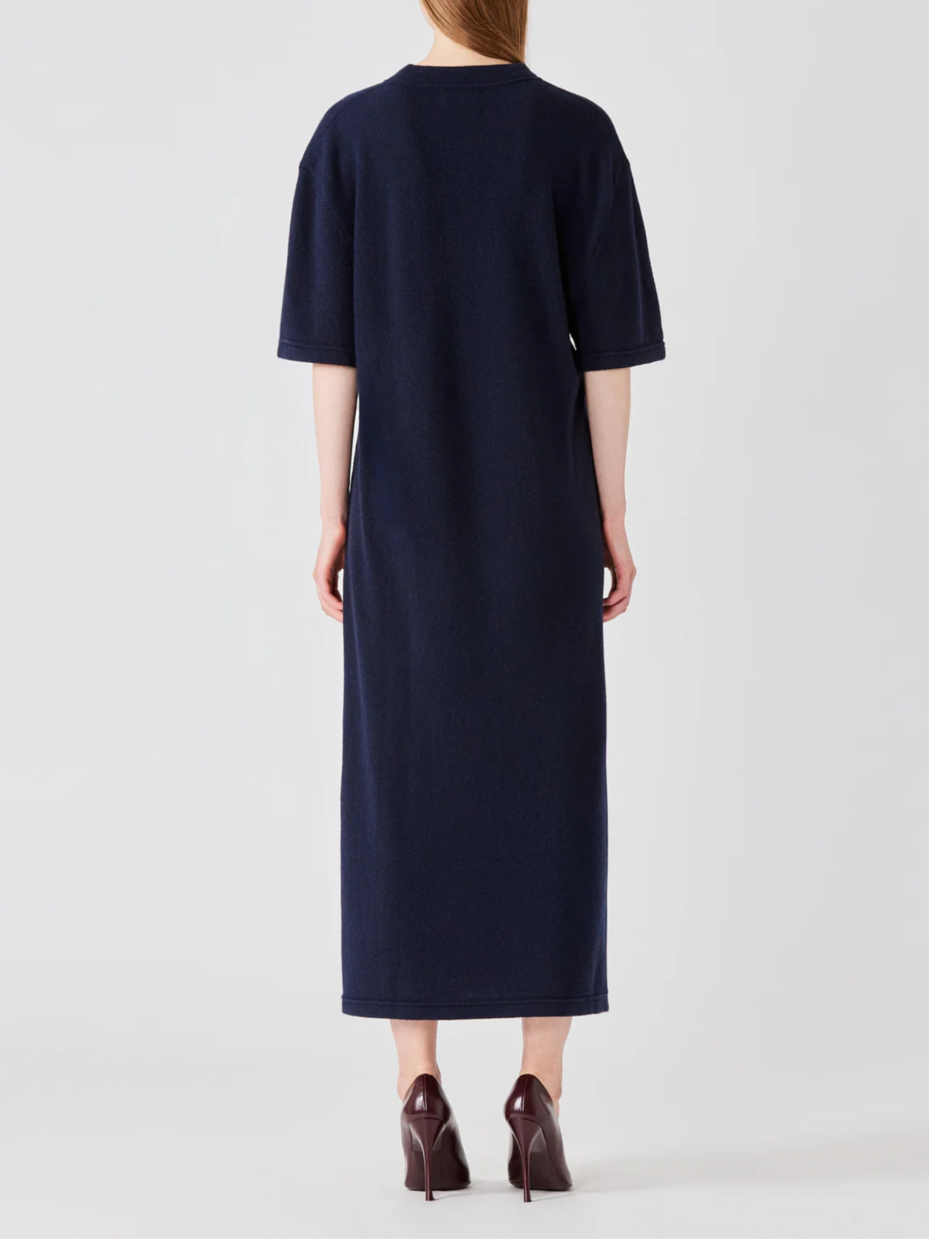 Sa Su Phi-Long T-Shirt Dress - Navy Blue-Dresses-Boboli-Vancouver-Canada