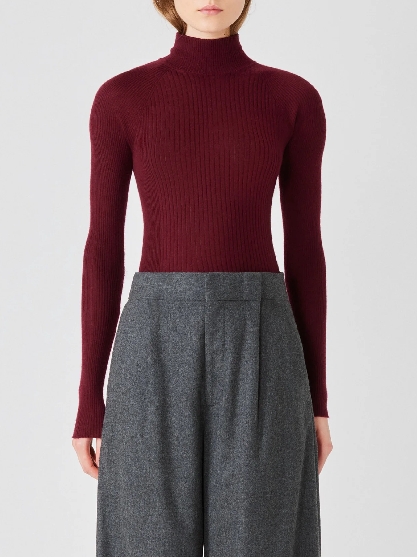 Sa Su Phi-Lupetto Sweater - Bordeaux-Sweaters-Boboli-Vancouver-Canada