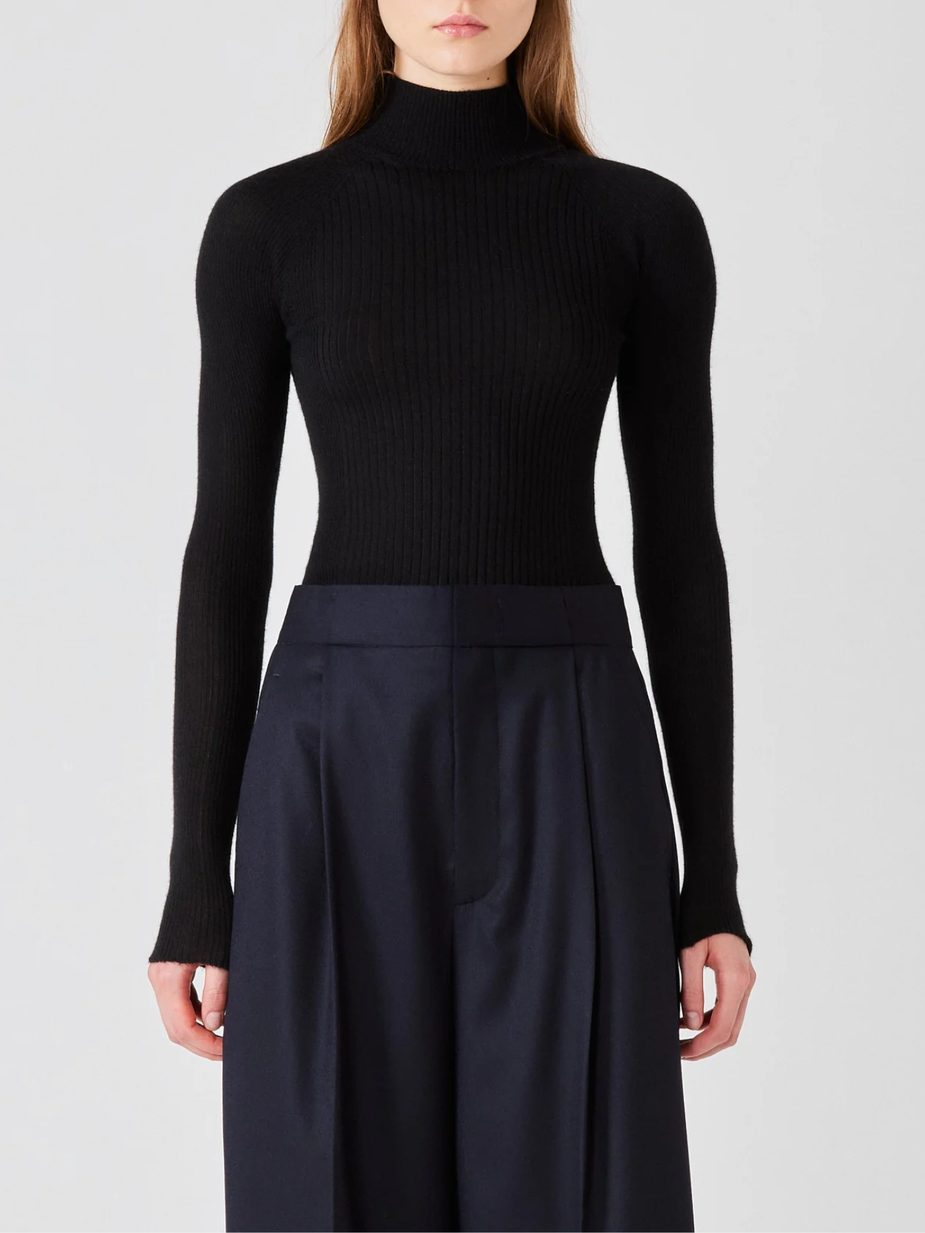 Sa Su Phi-Lupetto Sweater - Black-Sweaters-Boboli-Vancouver-Canada