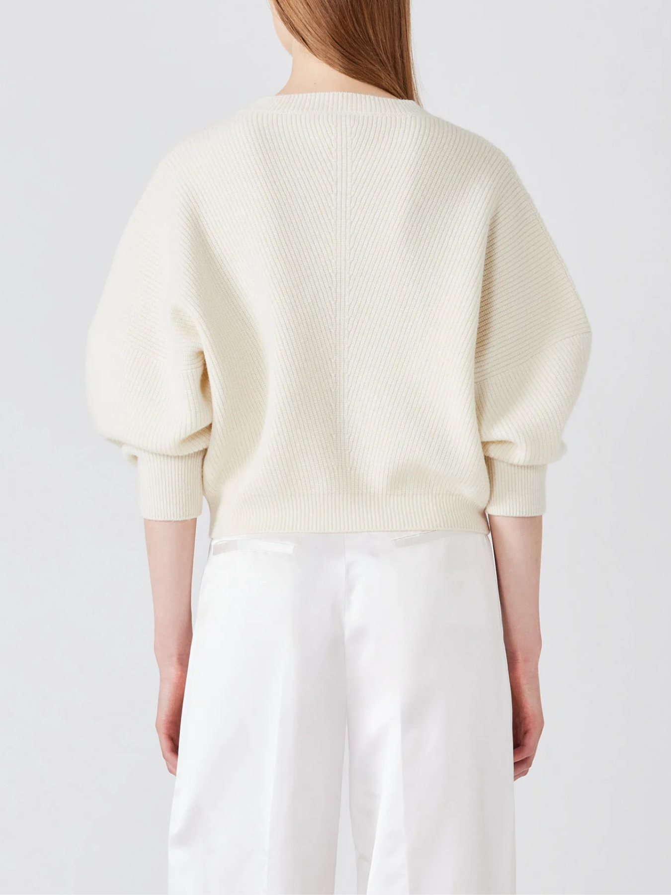 Sa Su Phi-Mina Bat Wing Sweater - Ivory-Sweaters-Boboli-Vancouver-Canada