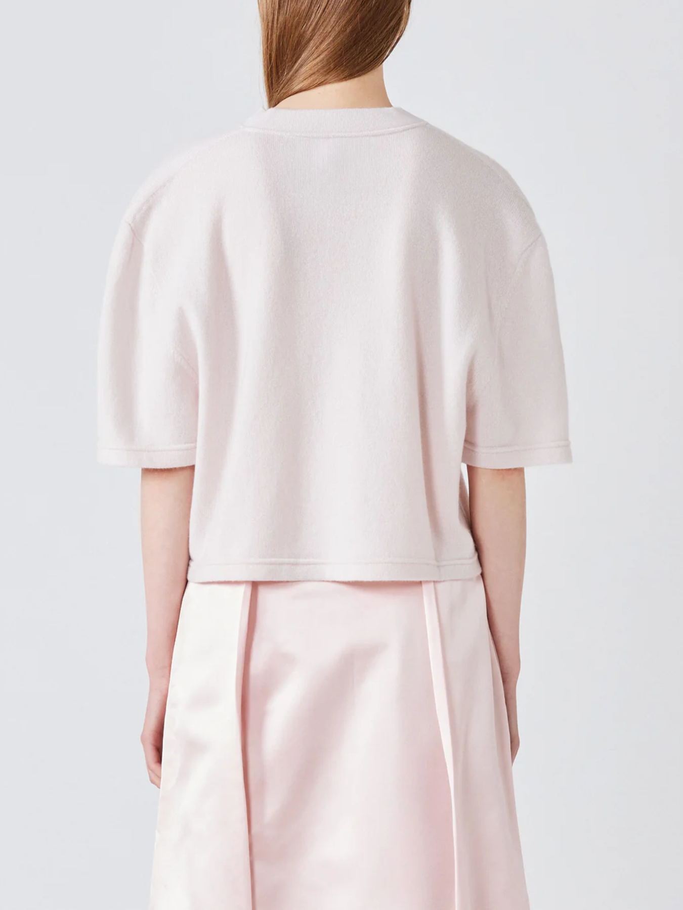 Sa Su Phi-Cropped T-Shirt - Nude-Shirts-Boboli-Vancouver-Canada