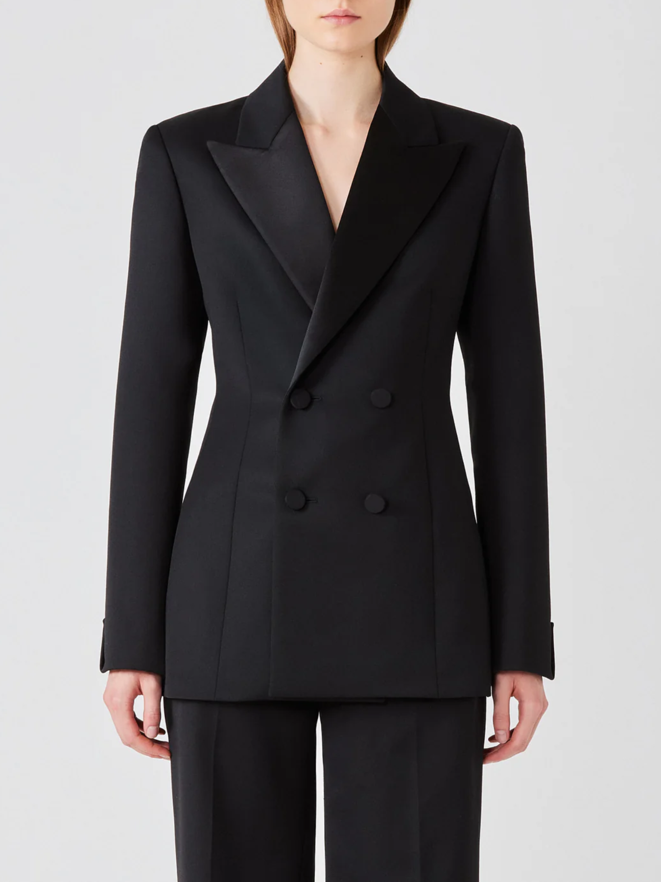 Sa Su Phi-Tuxedo D.B. Blazer - Black-Blazers-Boboli-Vancouver-Canada