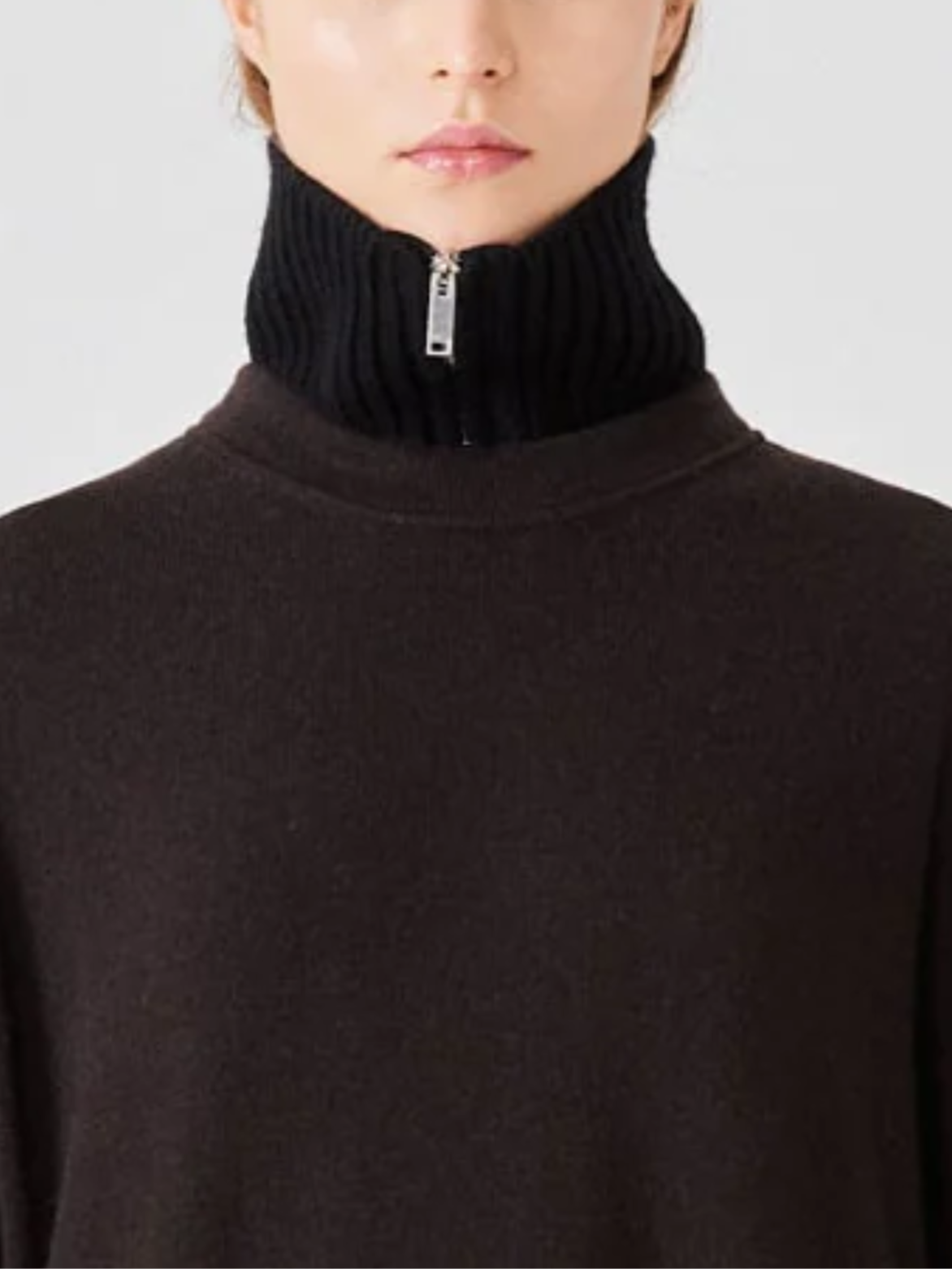 Sa Su Phi-Cashmere Collar - Black-Accessories-Boboli-Vancouver-Canada