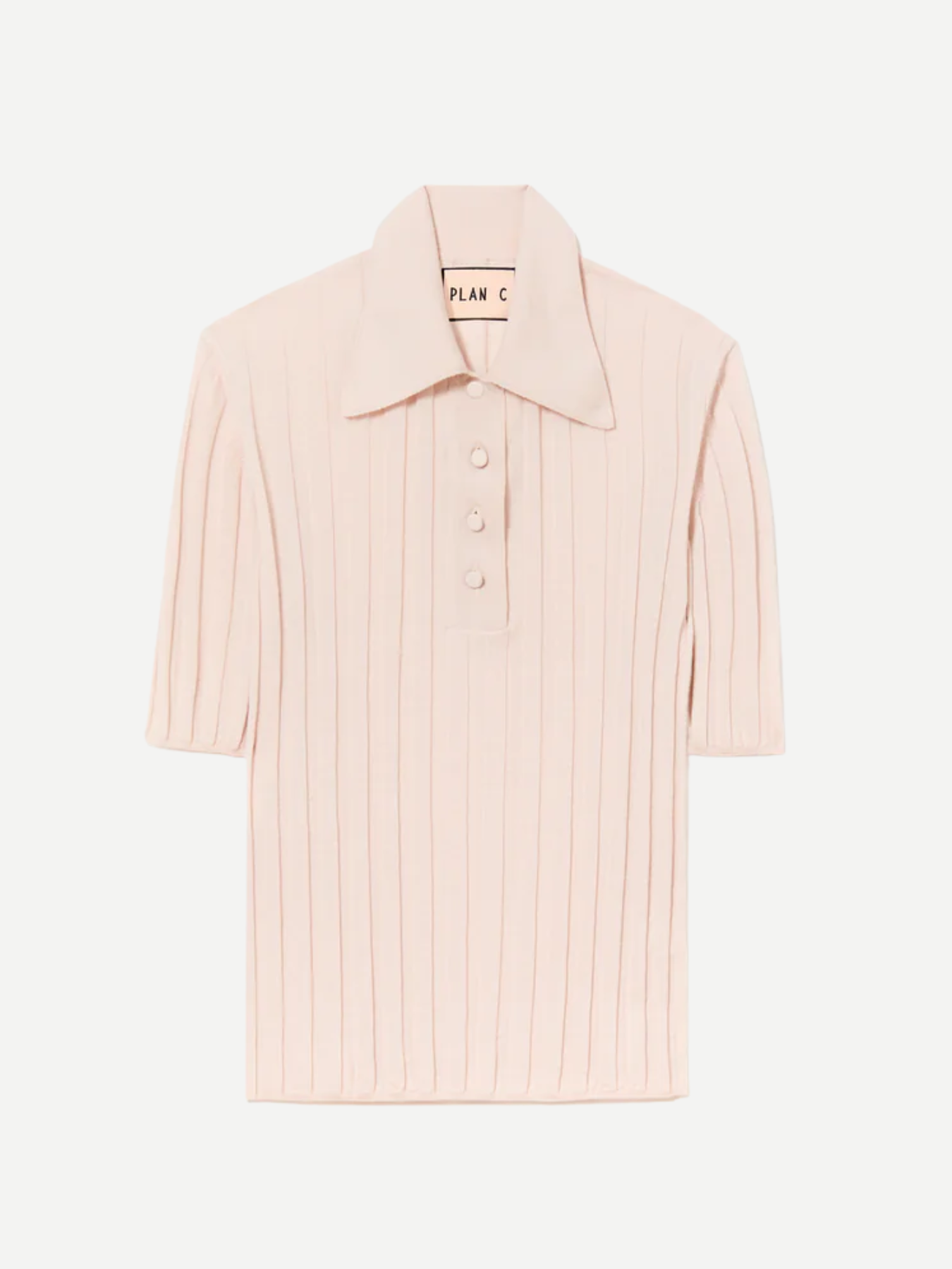 Plan C-Merino Polo - Baby Pink-Tops-Boboli-Vancouver-Canada