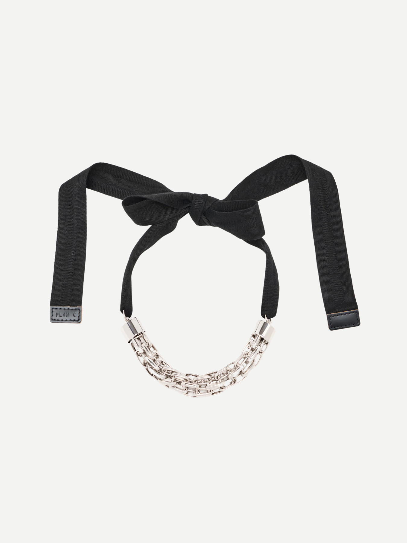 Plan C-Grid Chain Necklace - Silver-Jewellery-Boboli-Vancouver-Canada