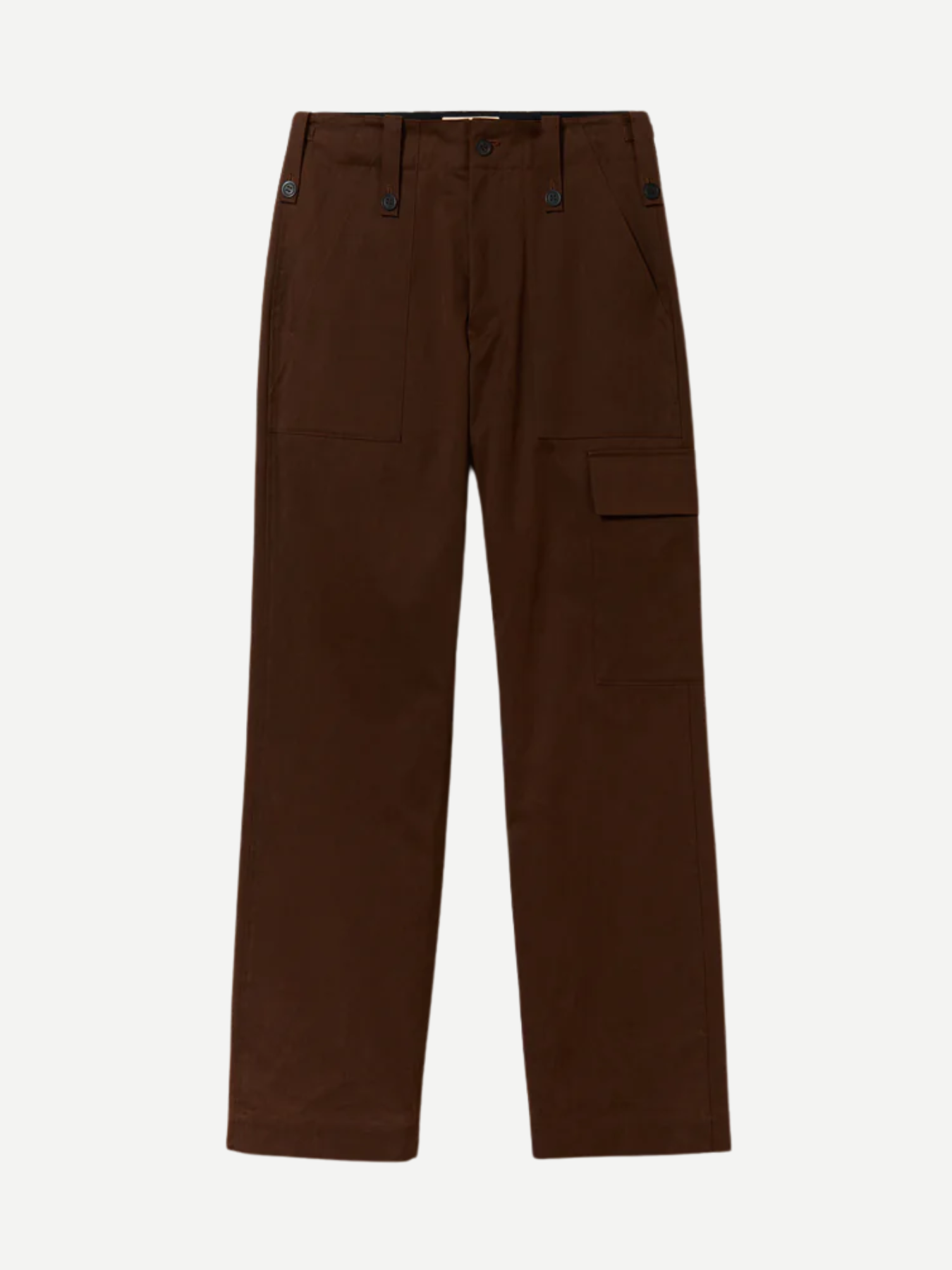 Plan C-Cargo Straight Leg Pants - Coffee-Pants-Boboli-Vancouver-Canada