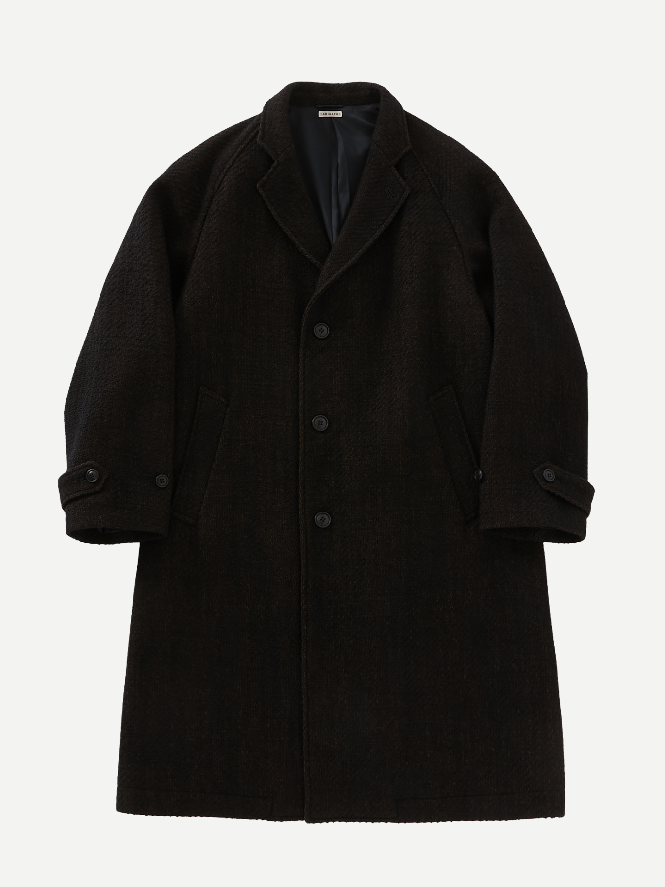 Blue Blue Japan-Woven Roving Tweed Chester Coat - Dark Navy-Coats-Boboli-Vancouver-Canada