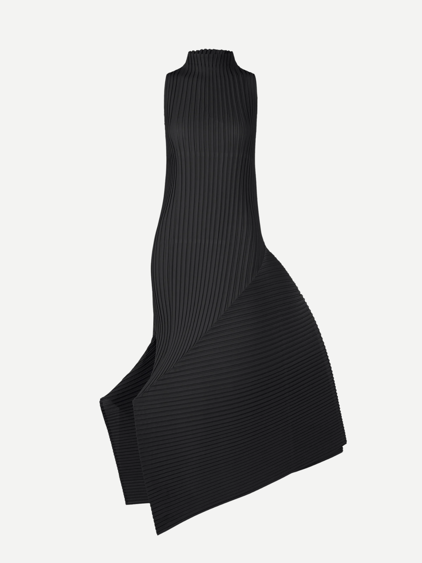 Issey Miyake-Fold Pleats Dress - Black-Dresses-Boboli-Vancouver-Canada