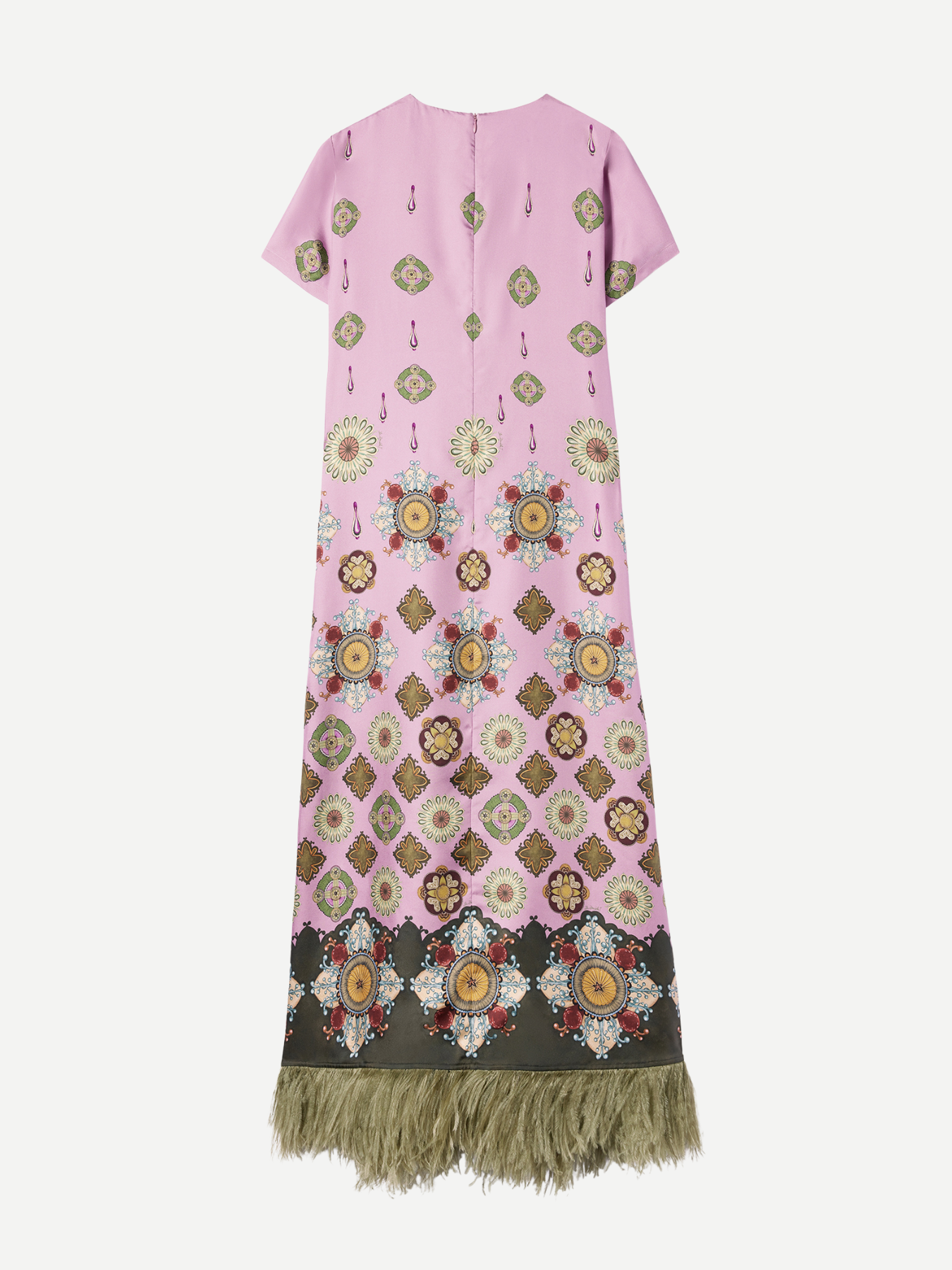 La DoubleJ-Swing Dress w/Feathers - Dusty Pink-Dresses-Boboli-Vancouver-Canada